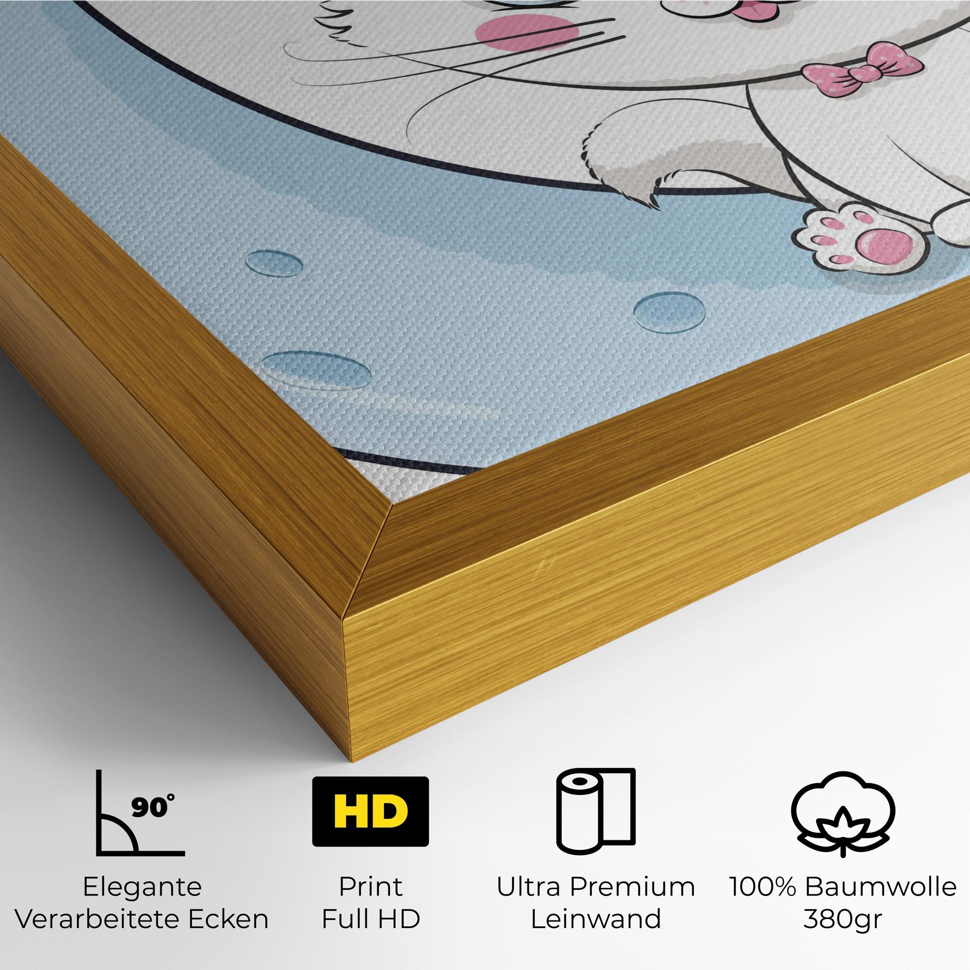 Leinwandbild Blue Moon Cat mockup 4