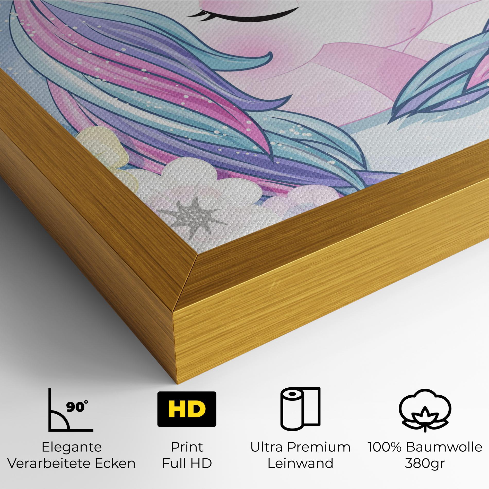 Leinwandbild Moon Unicorn mockup 4