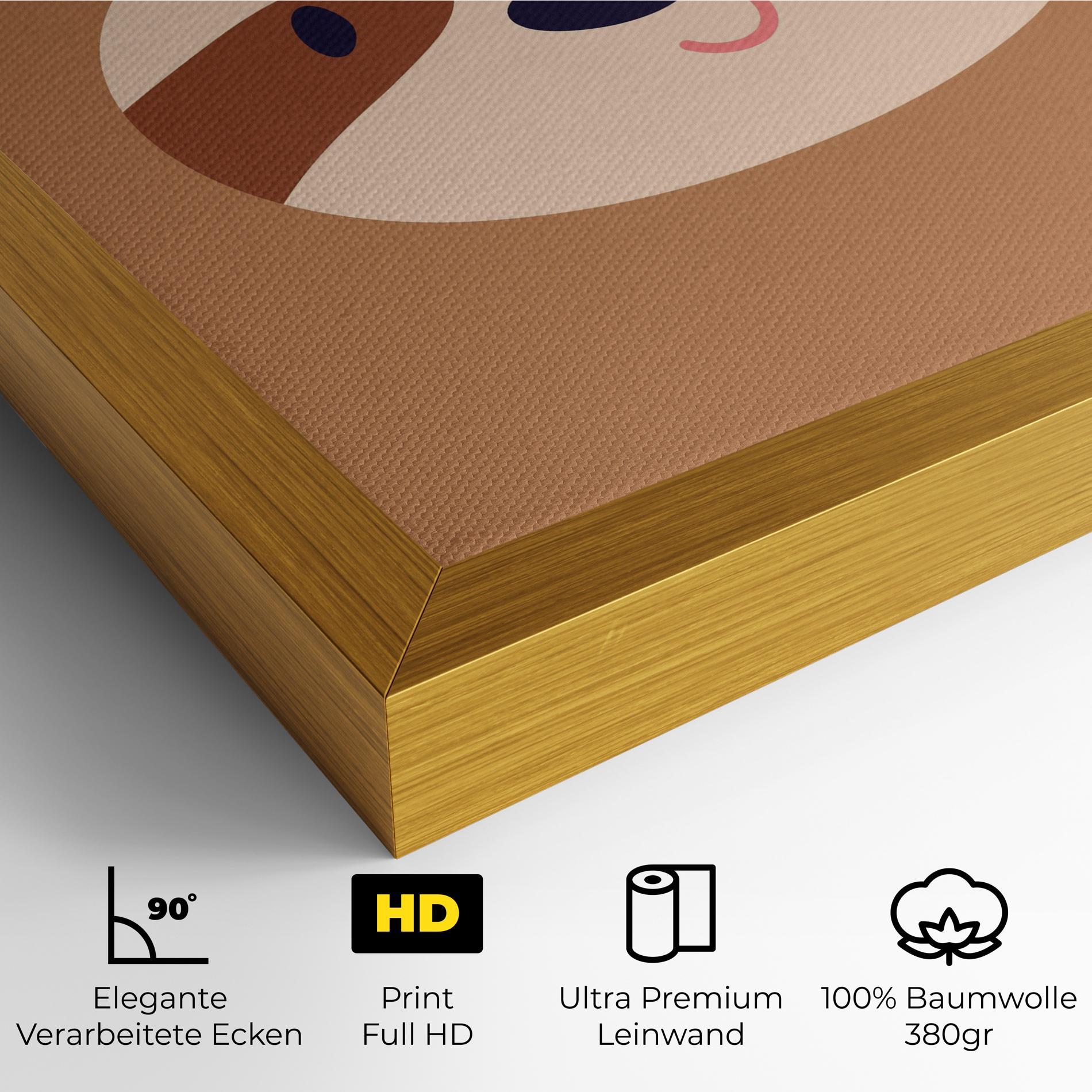 Leinwandbild Sloth Face Portrait mockup 4