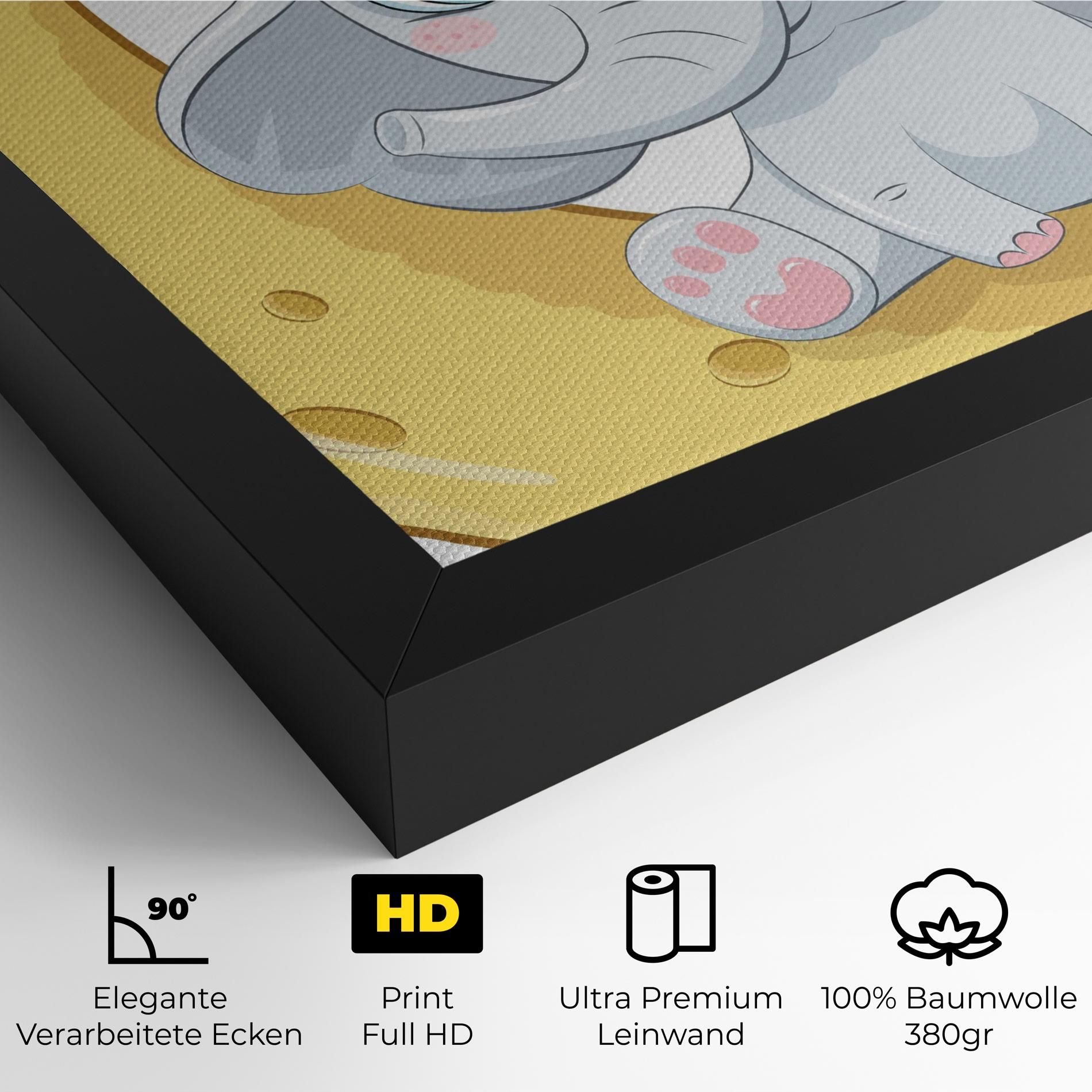 Cute Elephant Moon mockup 4