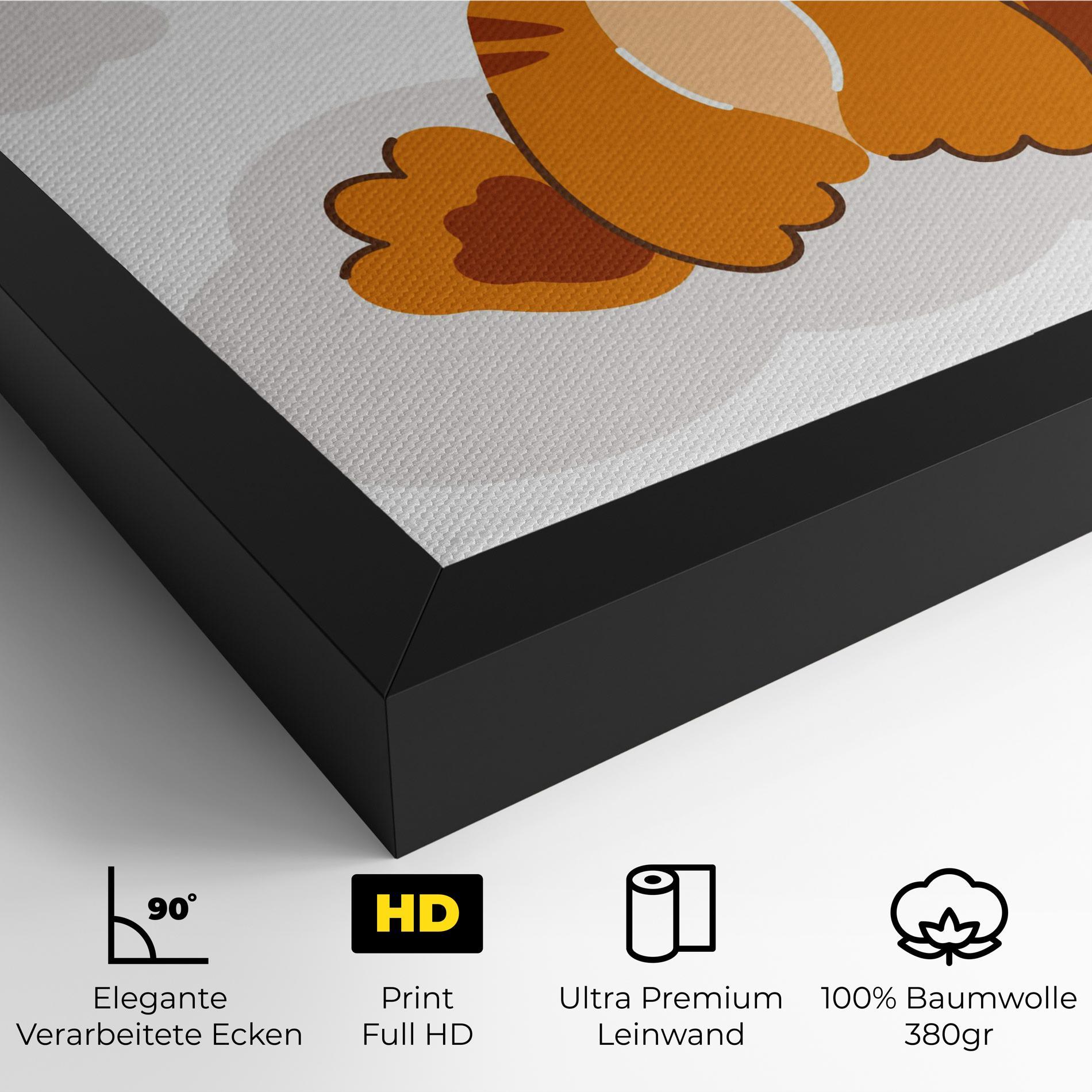 Leinwandbild Cute Sleepy Tiger mockup 4