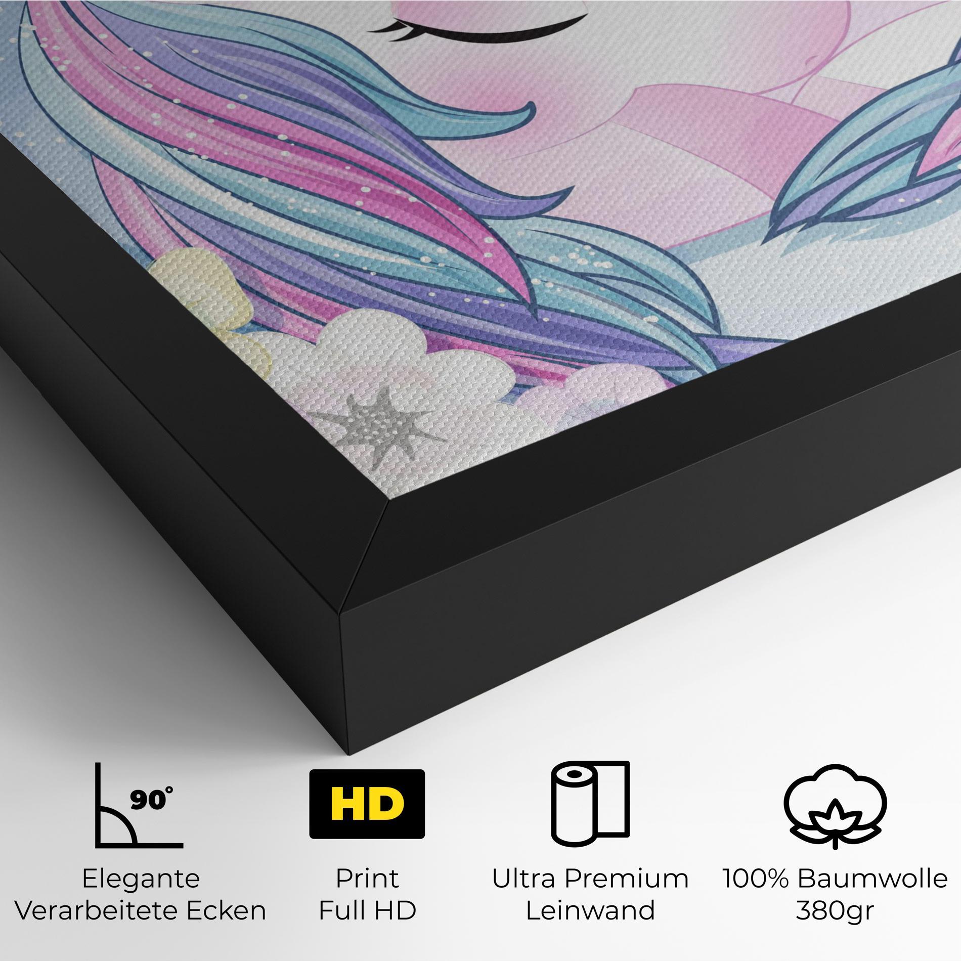 Leinwandbild Moon Unicorn mockup 4
