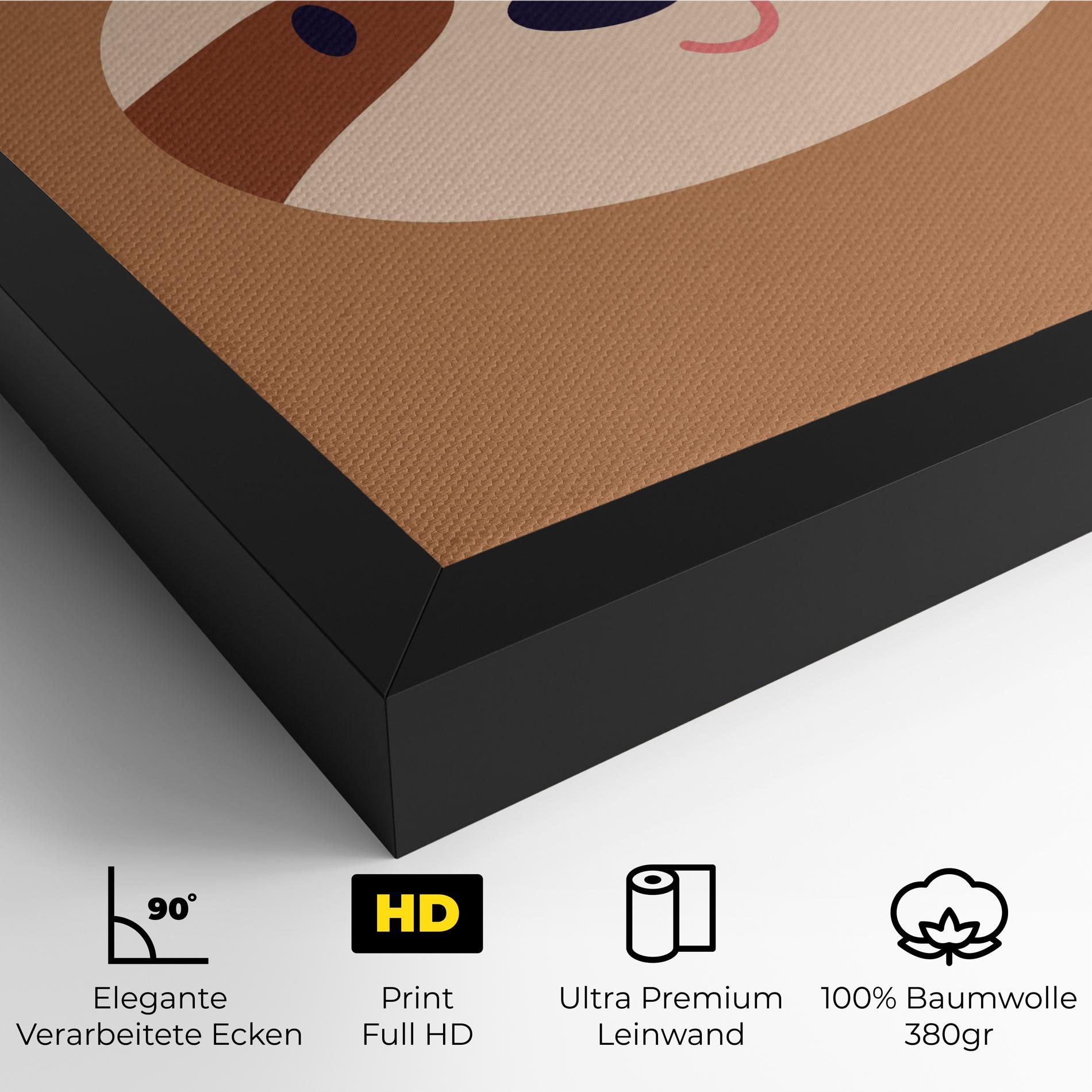 Leinwandbild Sloth Face Portrait mockup 4