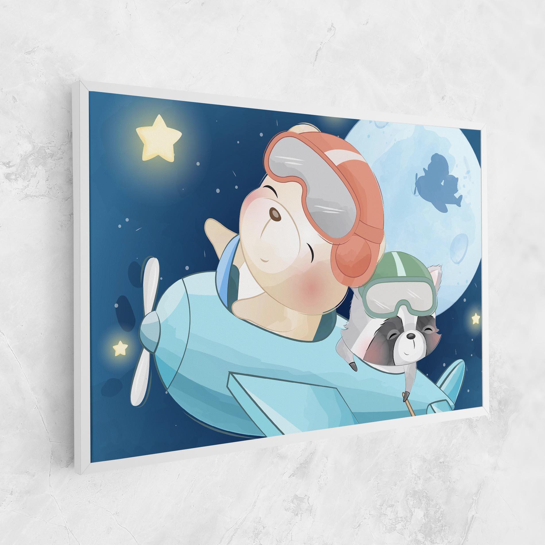 Leinwandbild Bear Flying Star mockup 1