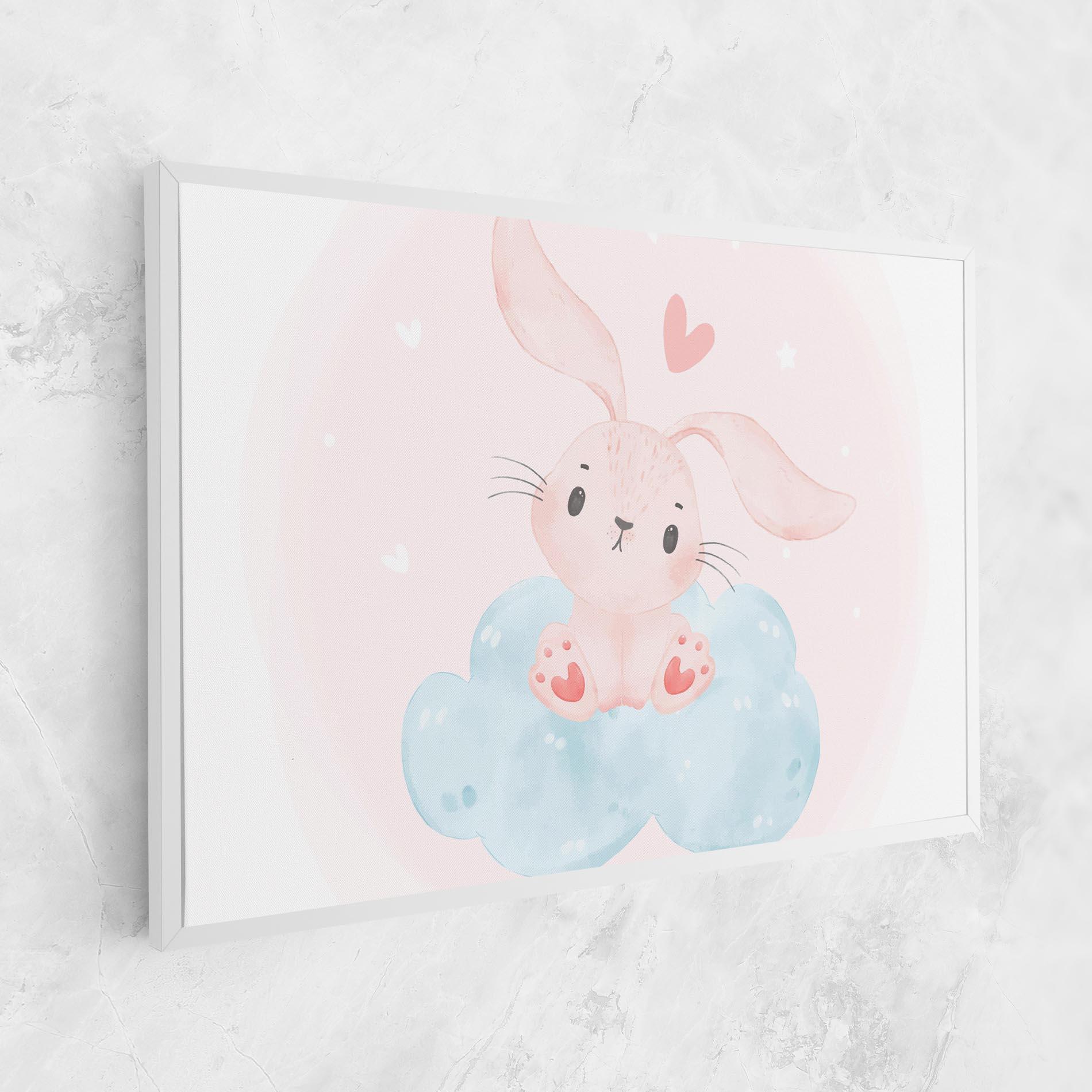 Leinwandbild Cloud Pink Bunny mockup 1
