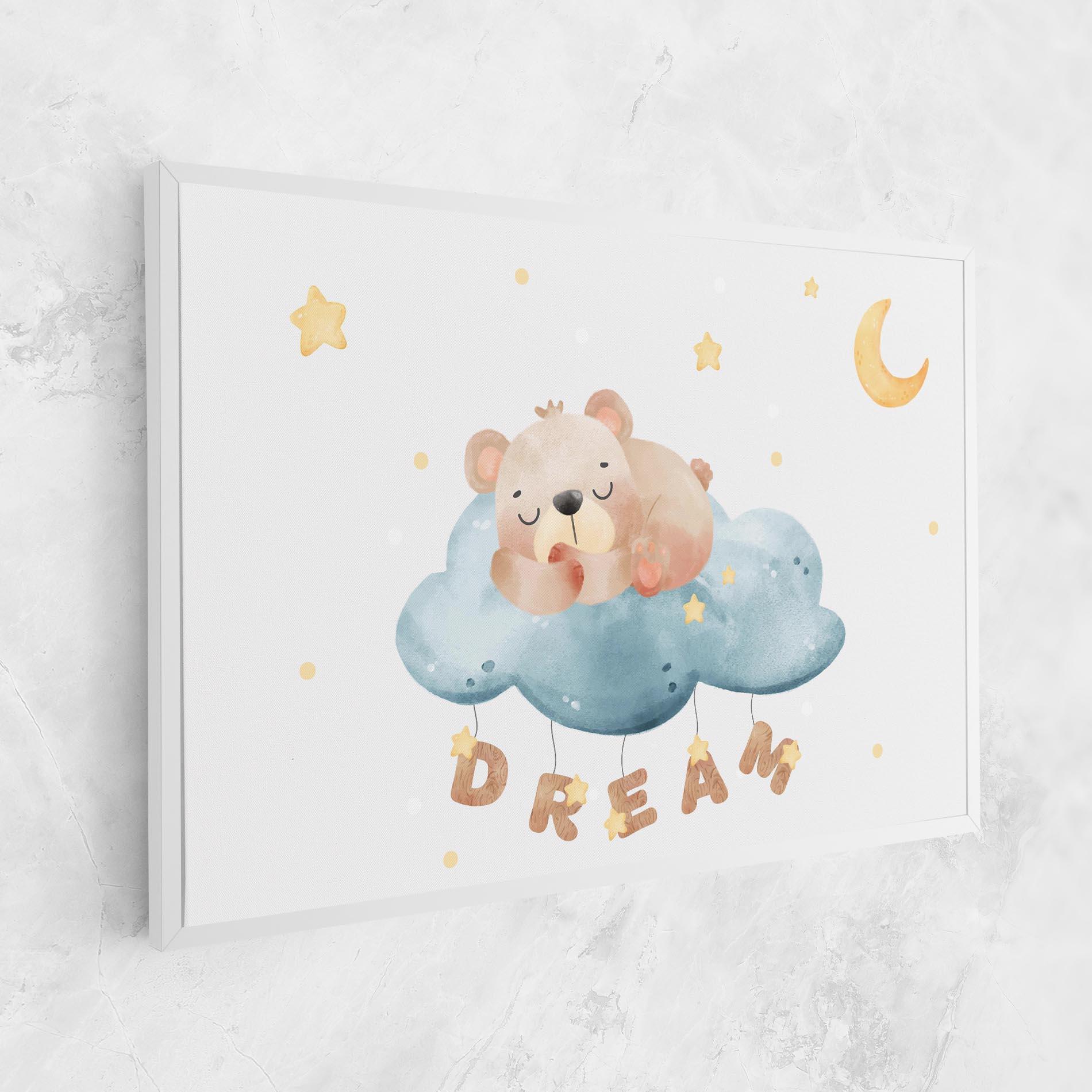 Leinwandbild Dream Sleepy Bear mockup 1