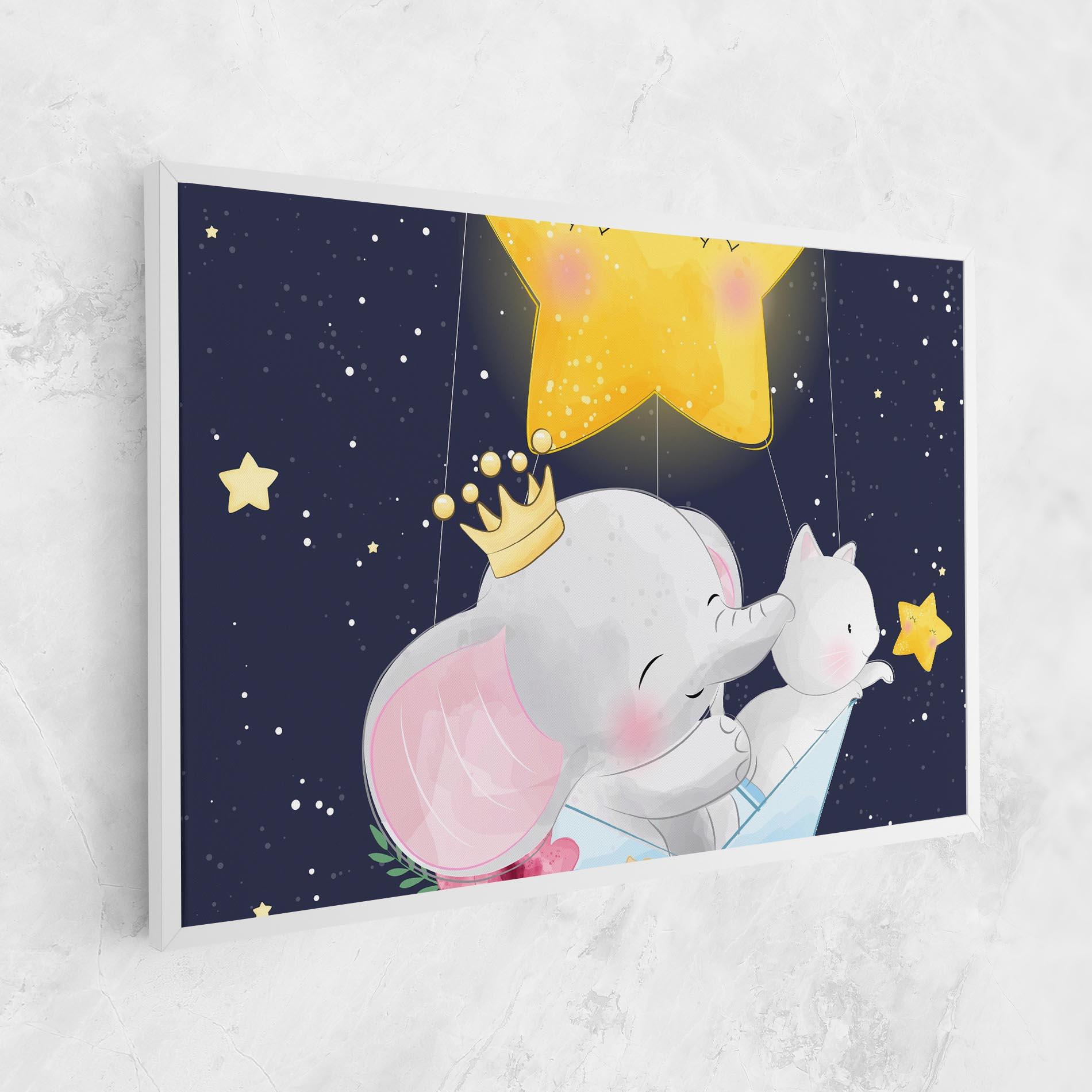 Leinwandbild Elephant Cat mockup 1