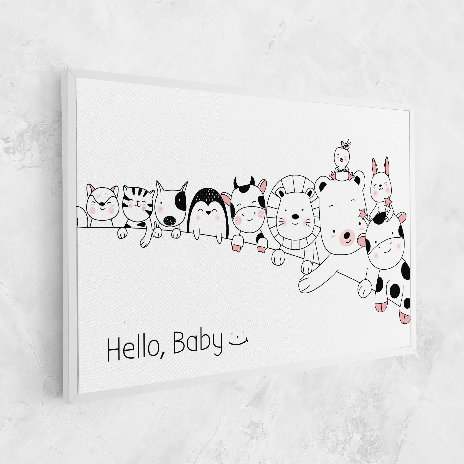 Leinwandbild Hello Baby mockup 1