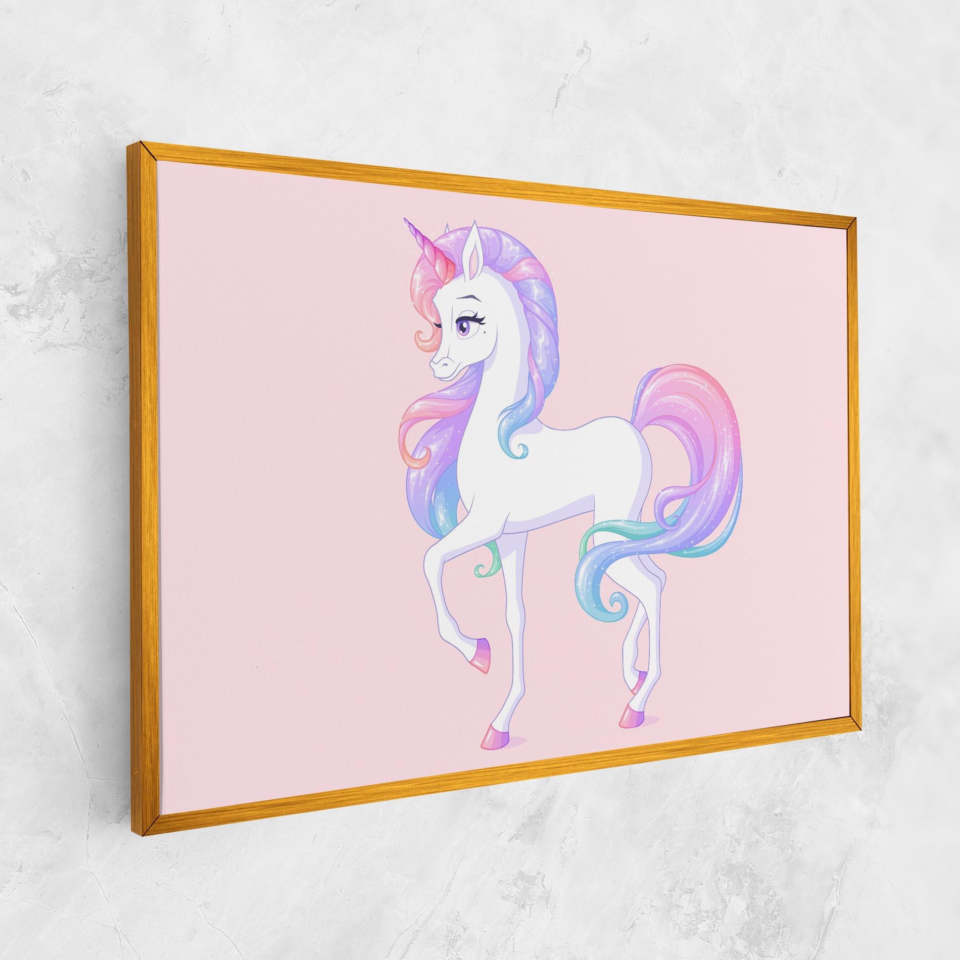 Leinwandbild Beautiful Unicorn mockup 1