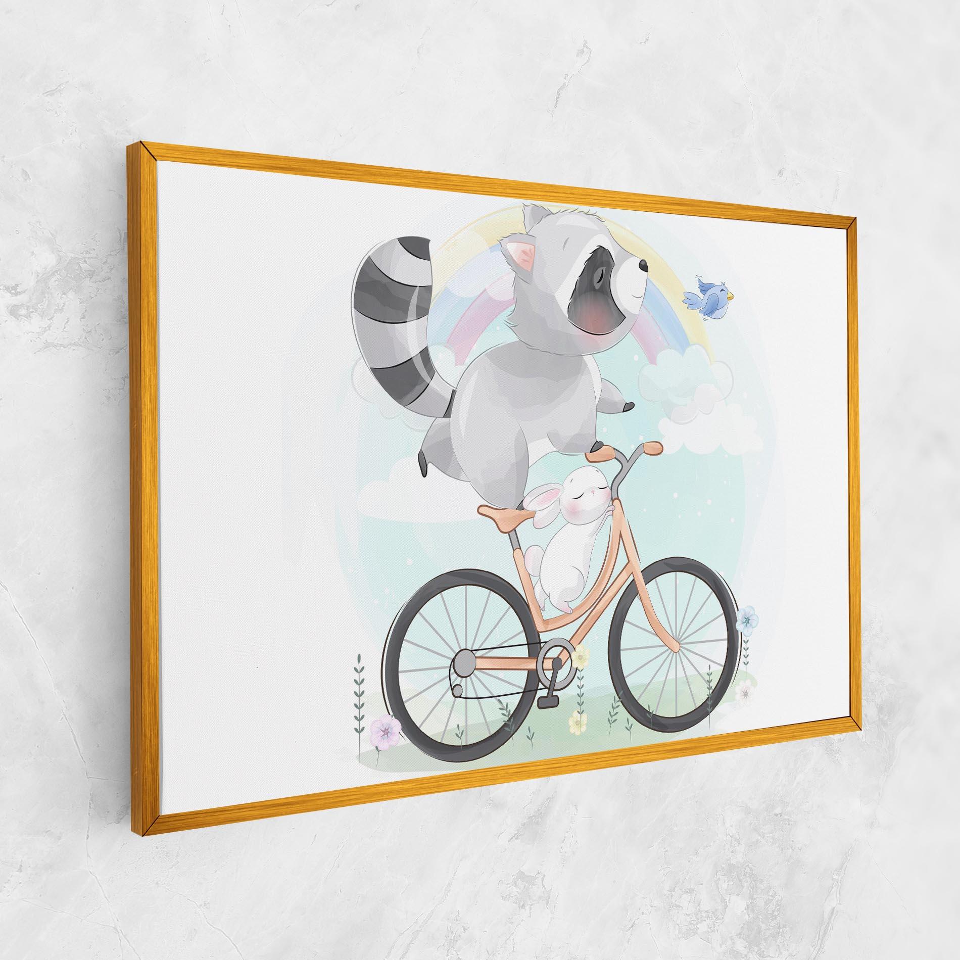 Leinwandbild Bike Ride Animal mockup 1