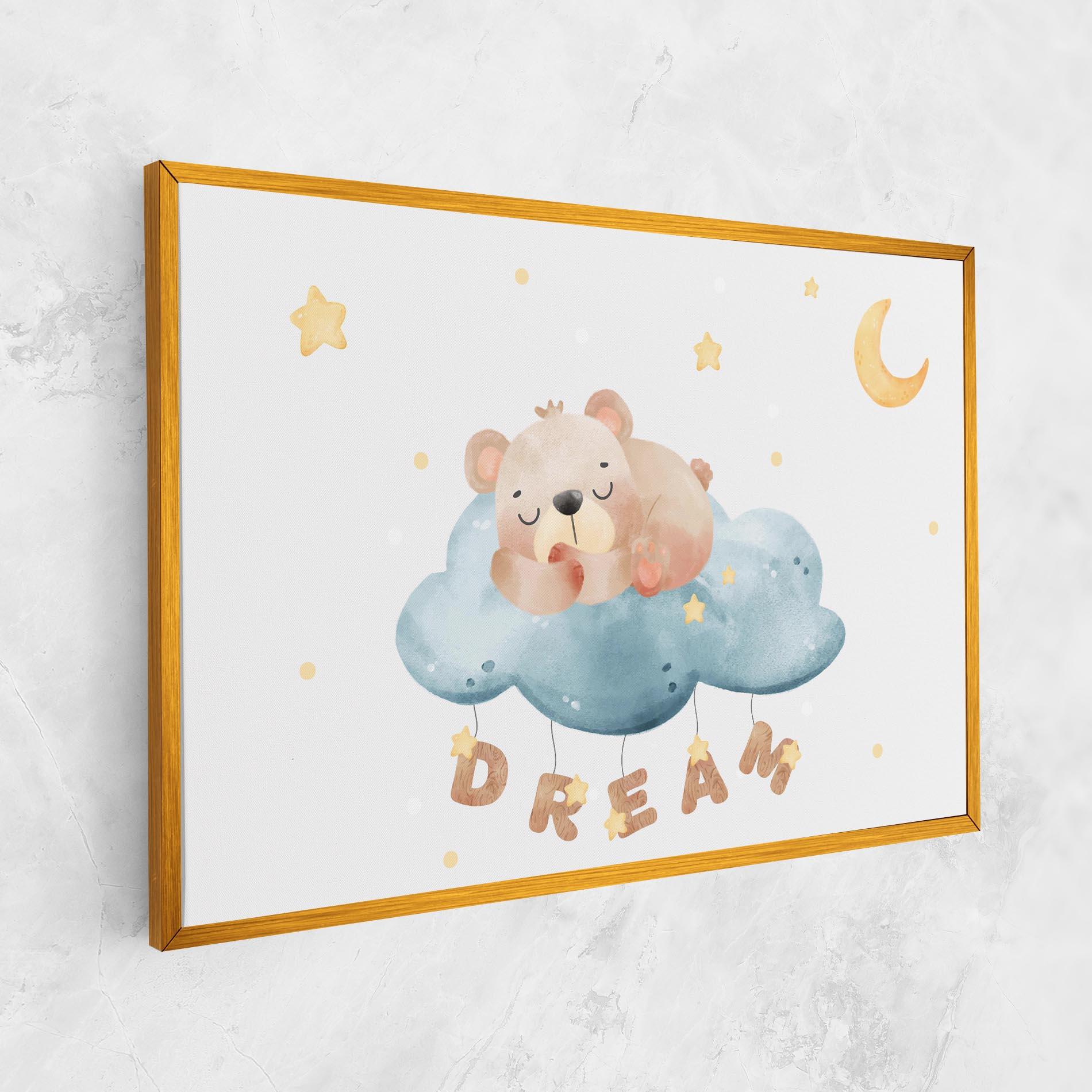 Leinwandbild Dream Sleepy Bear mockup 1