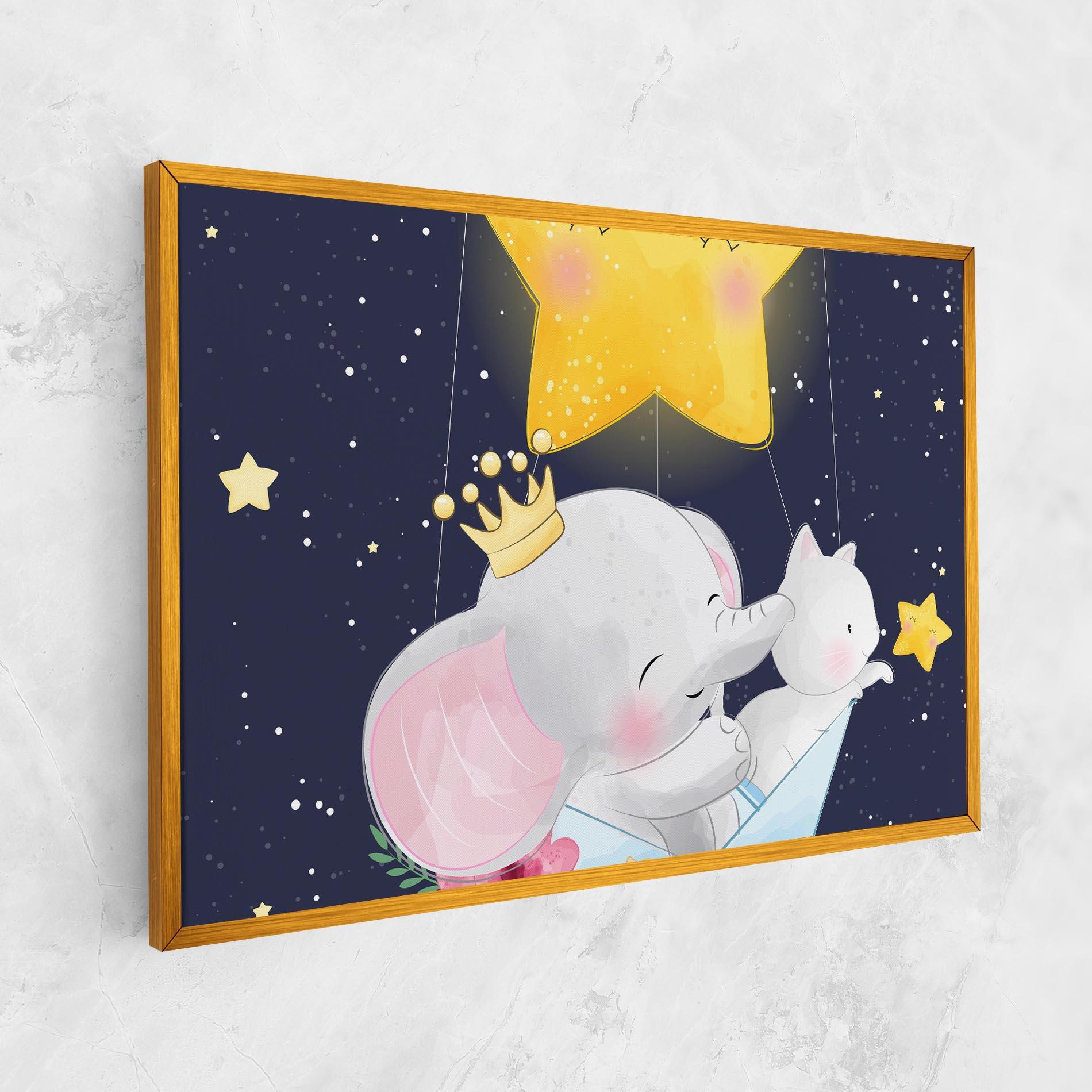 Leinwandbild Elephant Cat mockup 1