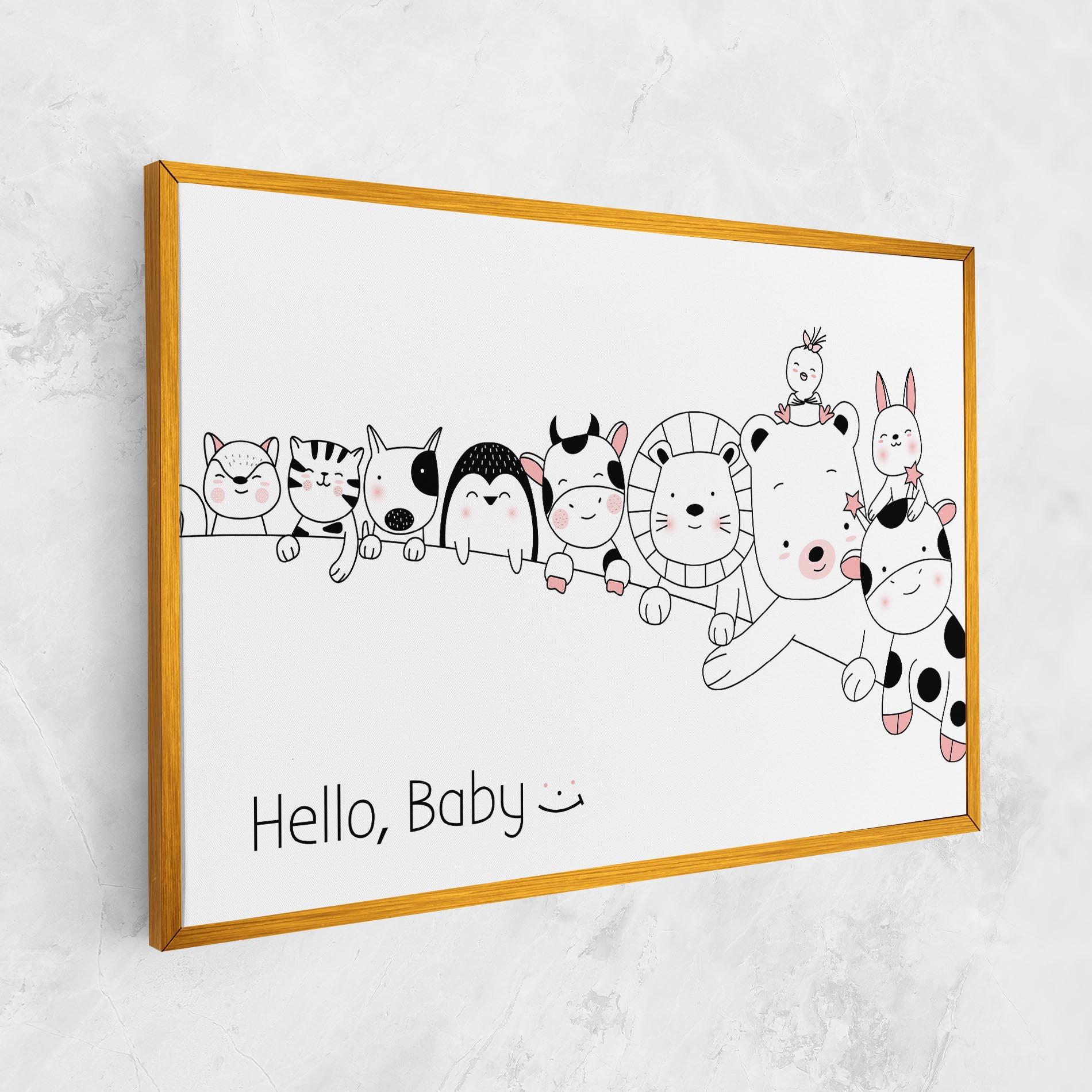 Leinwandbild Hello Baby mockup 1