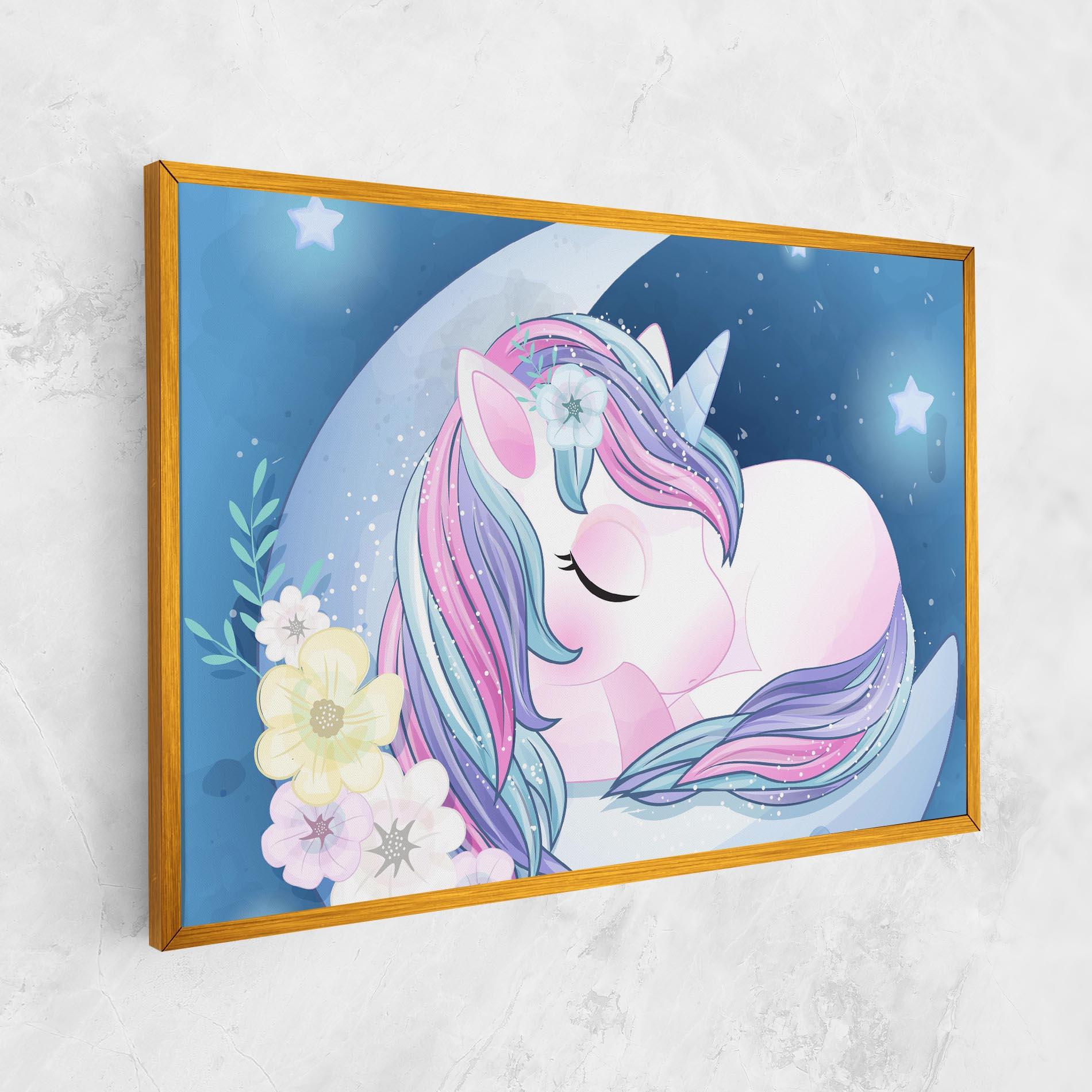 Leinwandbild Moon Unicorn mockup 1