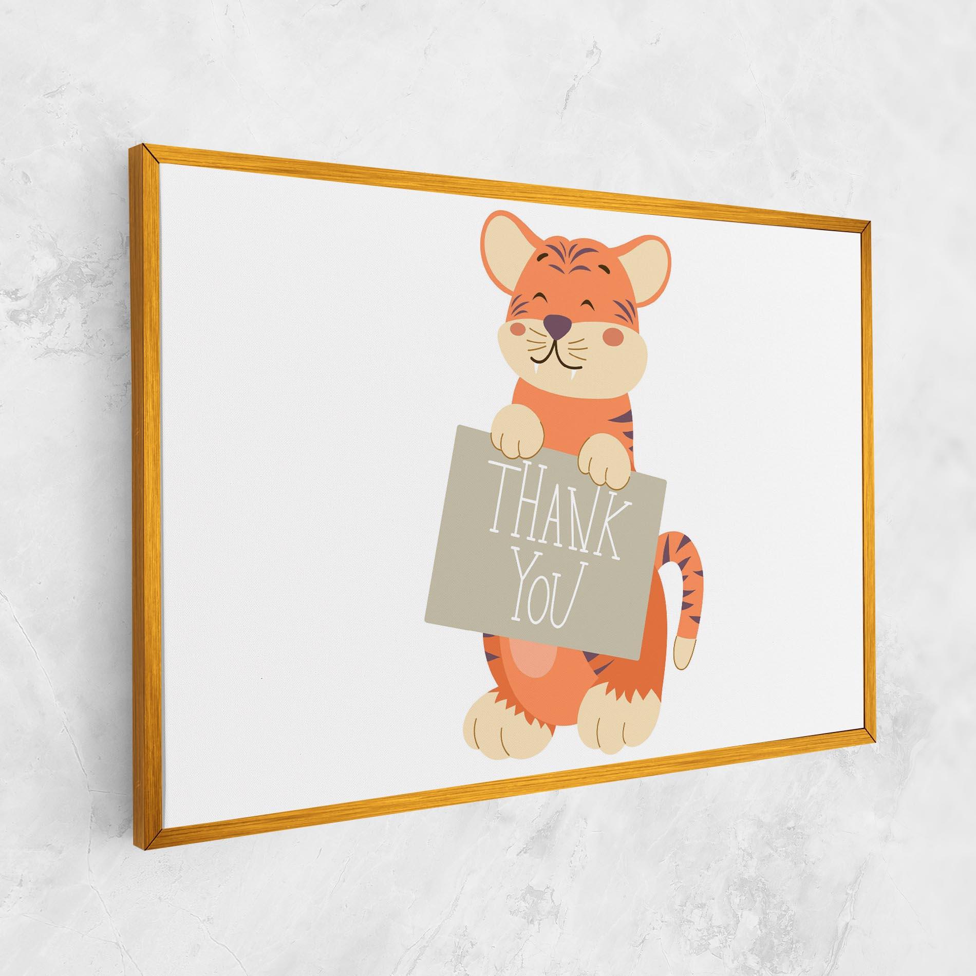 Leinwandbild Tiger Thank U mockup 1