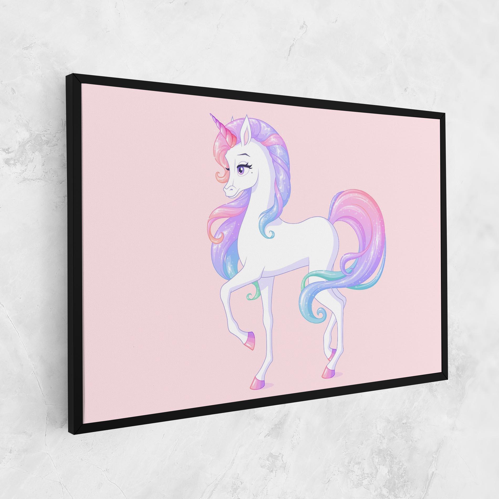 Leinwandbild Beautiful Unicorn mockup 1