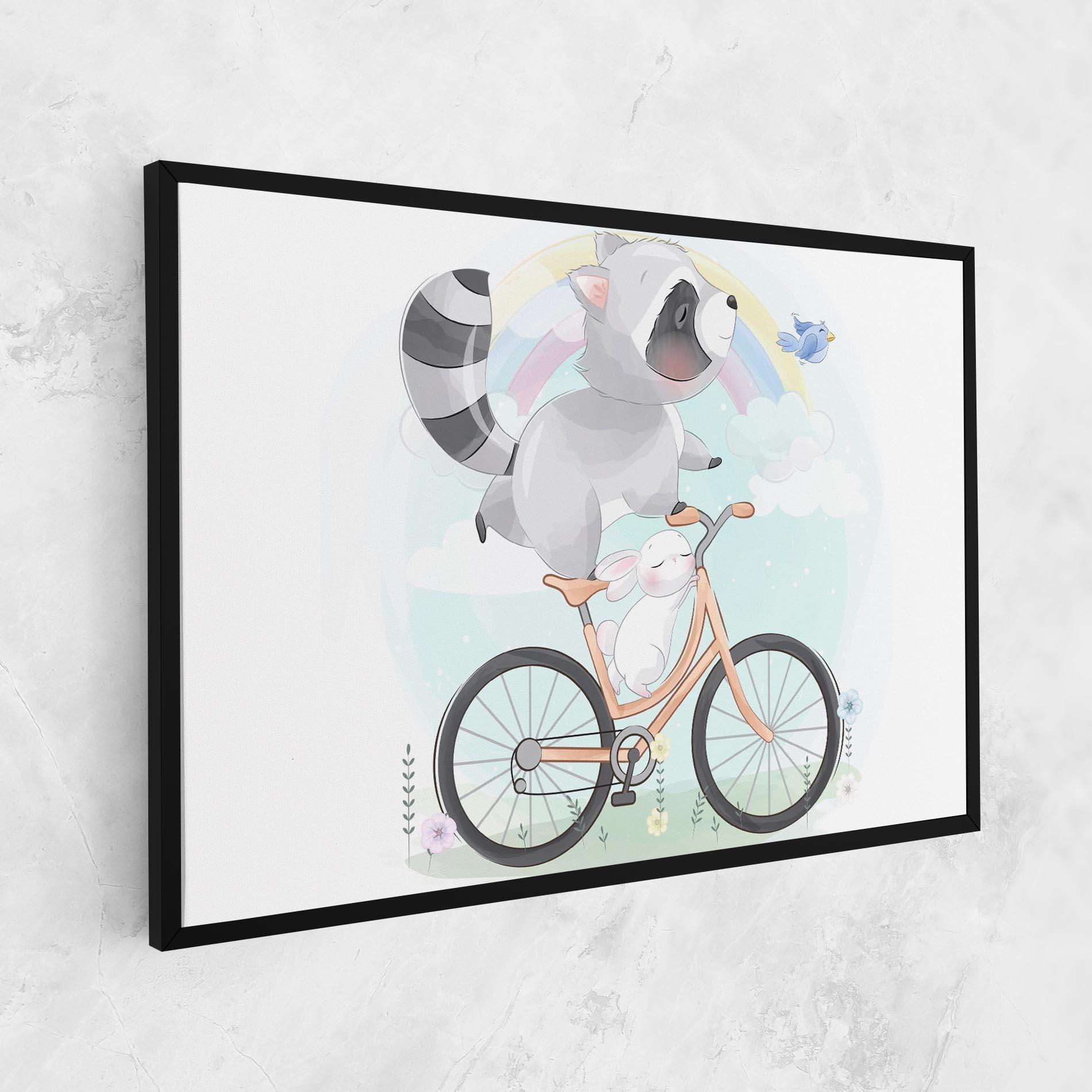 Leinwandbild Bike Ride Animal mockup 1