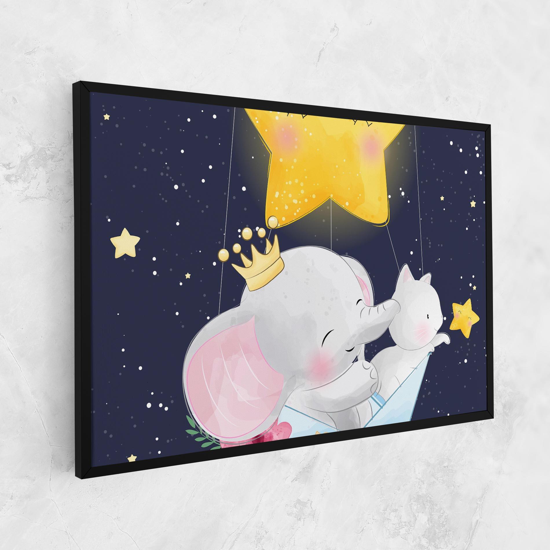 Leinwandbild Elephant Cat mockup 1