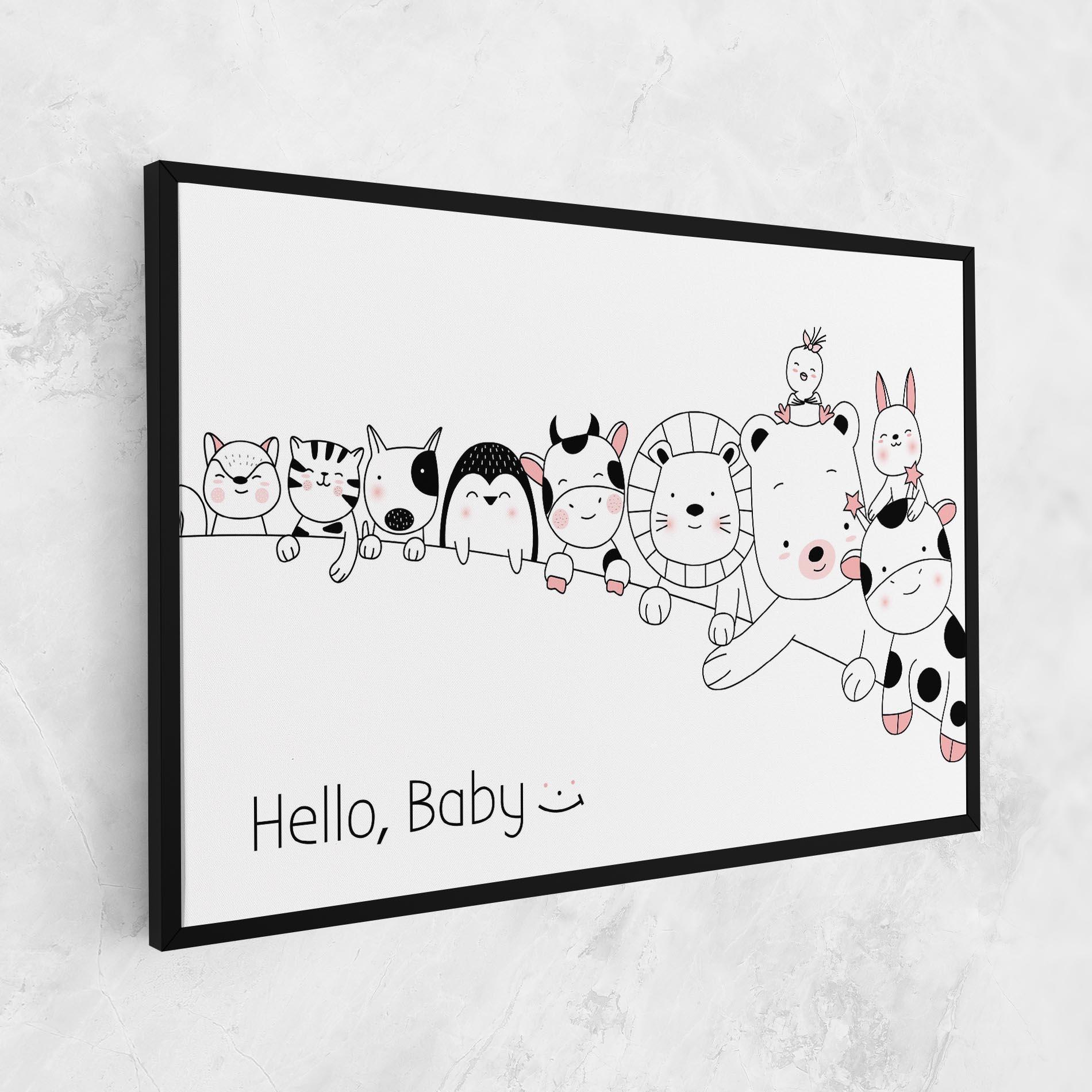 Leinwandbild Hello Baby mockup 1