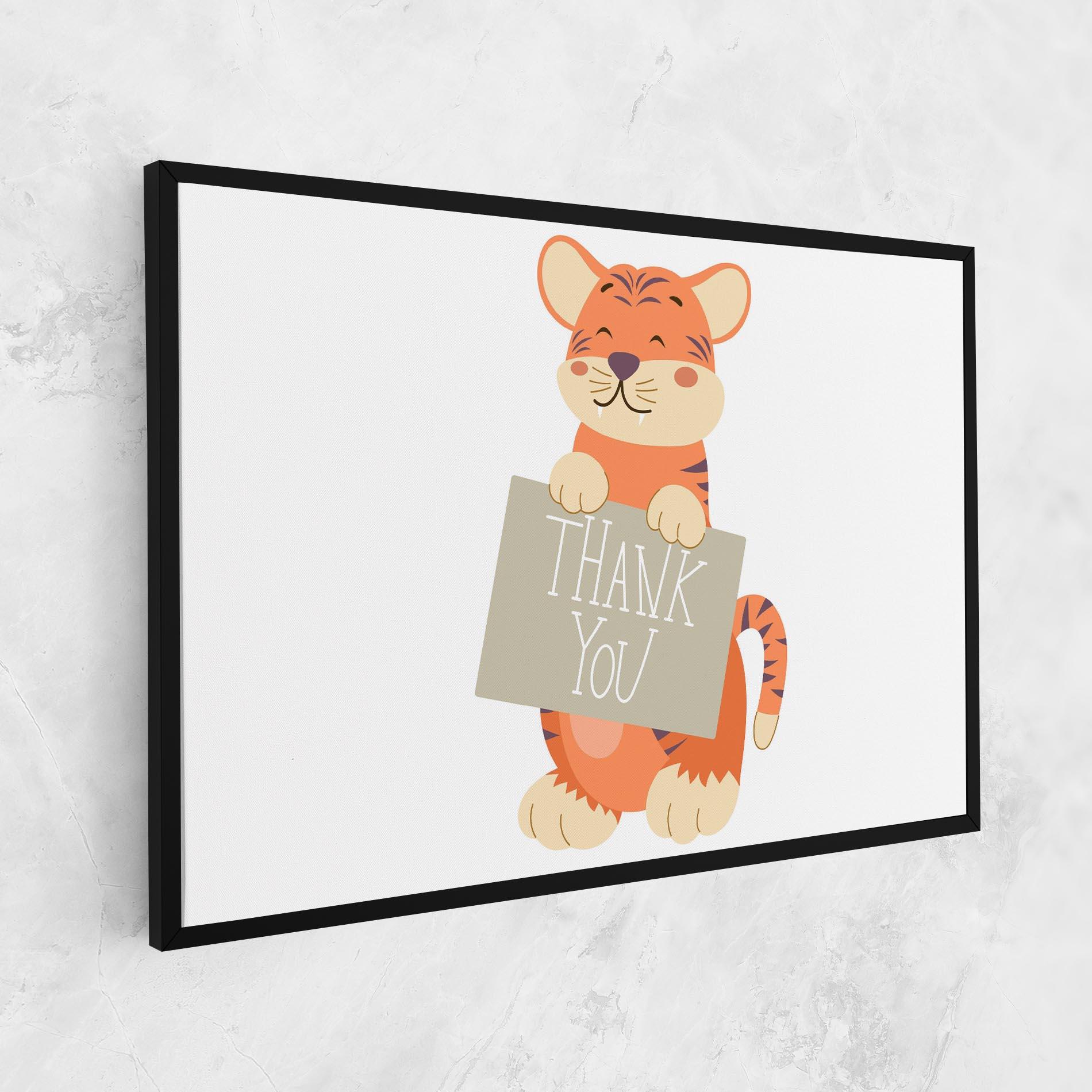 Leinwandbild Tiger Thank U mockup 1