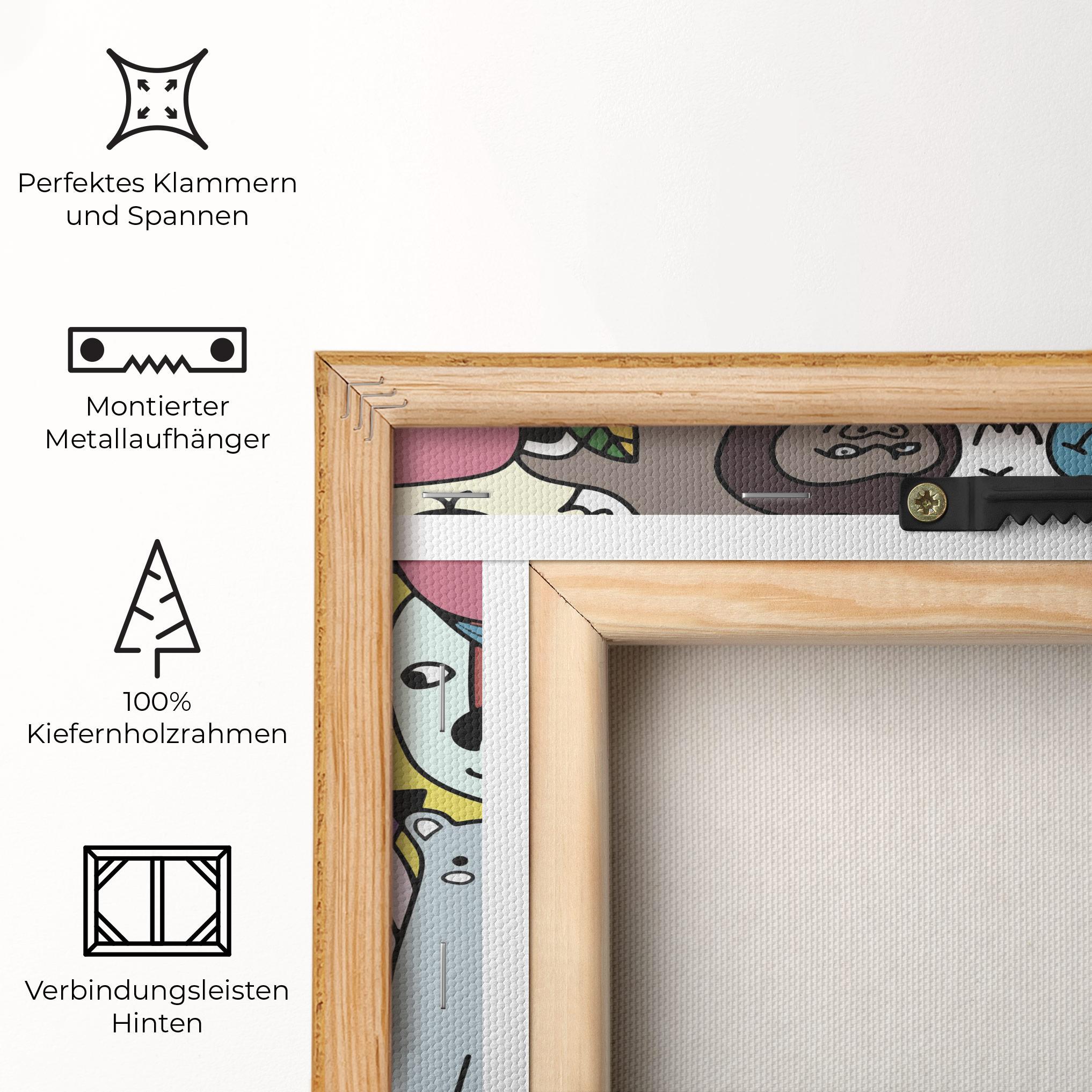 Leinwandbild Animals Cartoon mockup 5