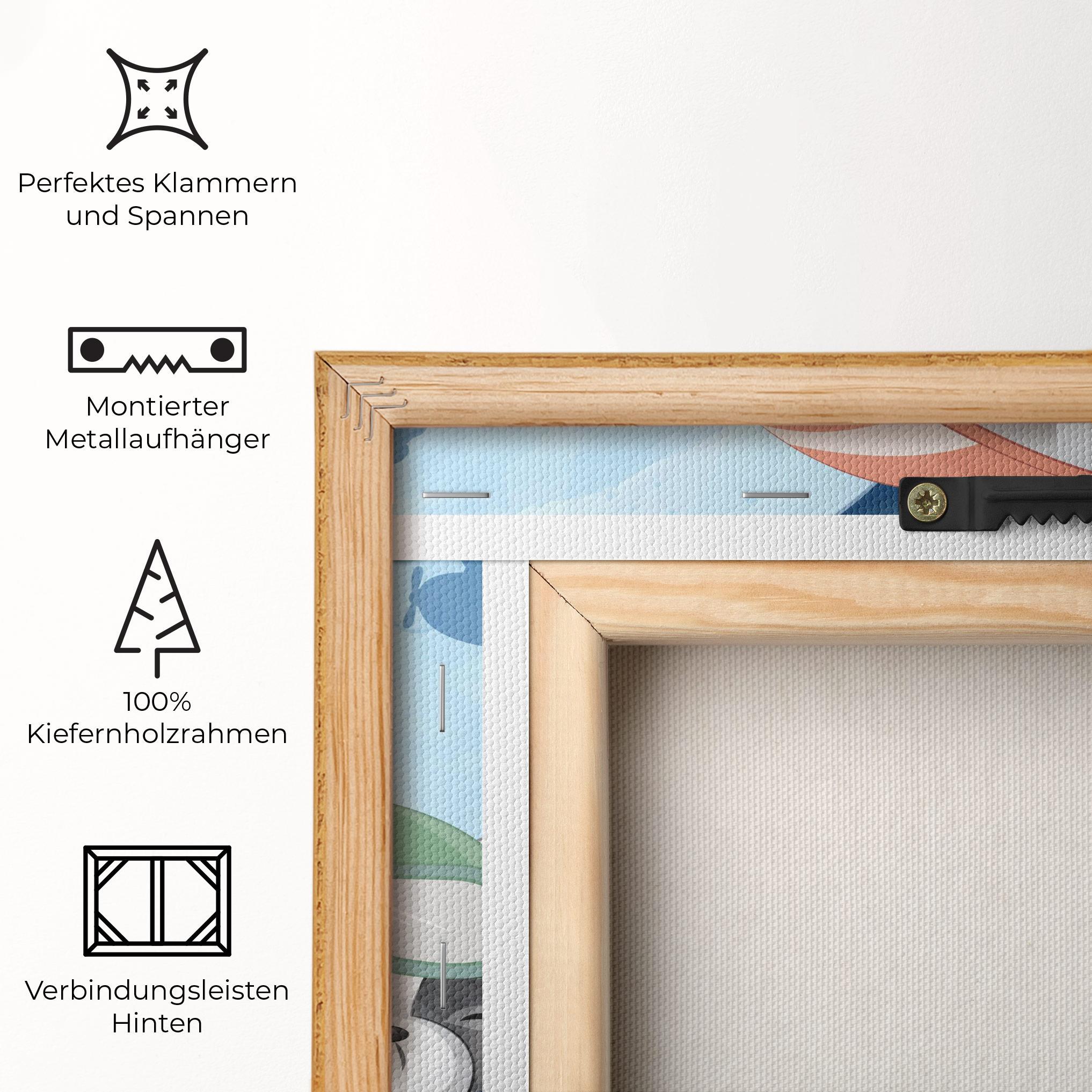 Leinwandbild Bear Flying Star mockup 5