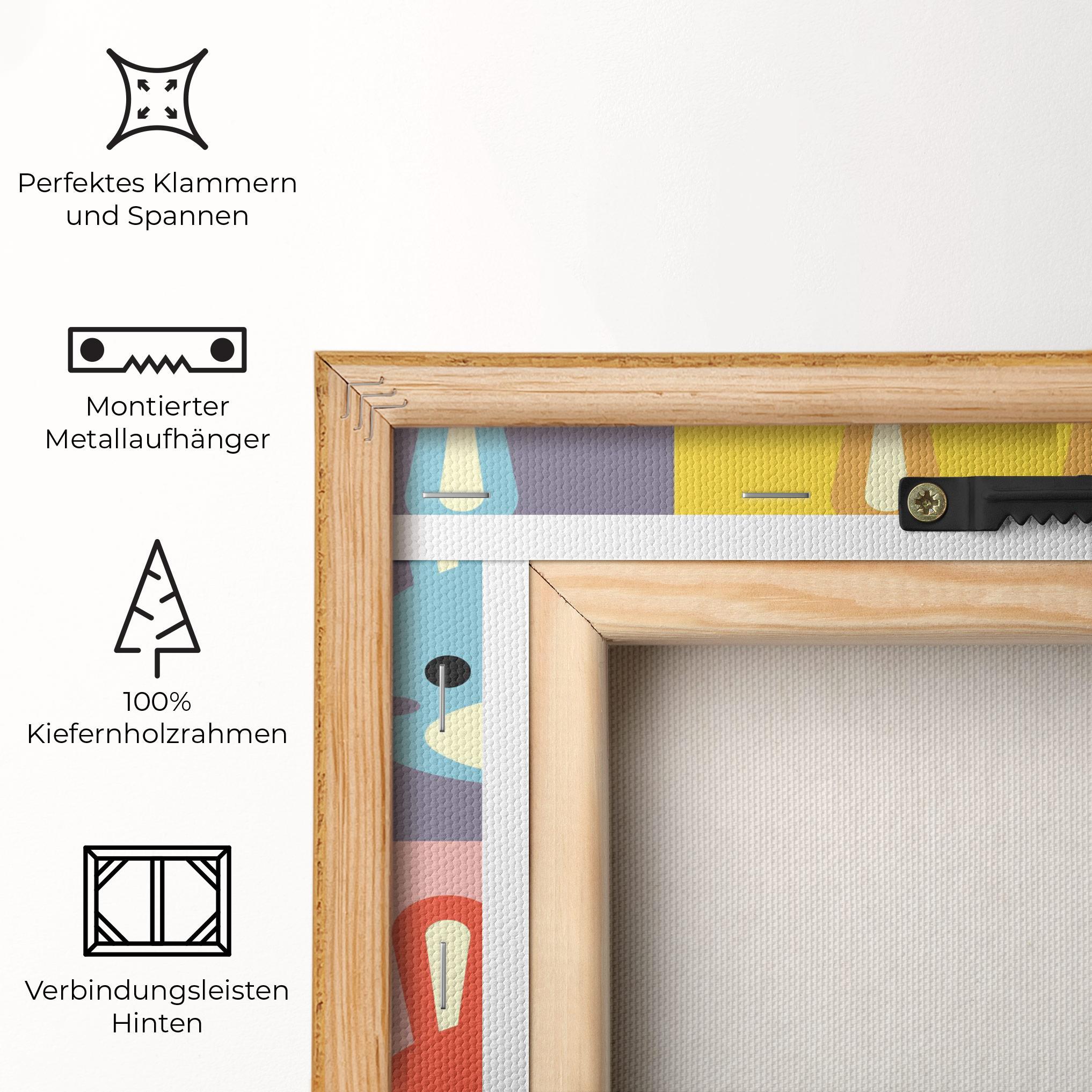 Leinwandbild Bunny Colors mockup 5