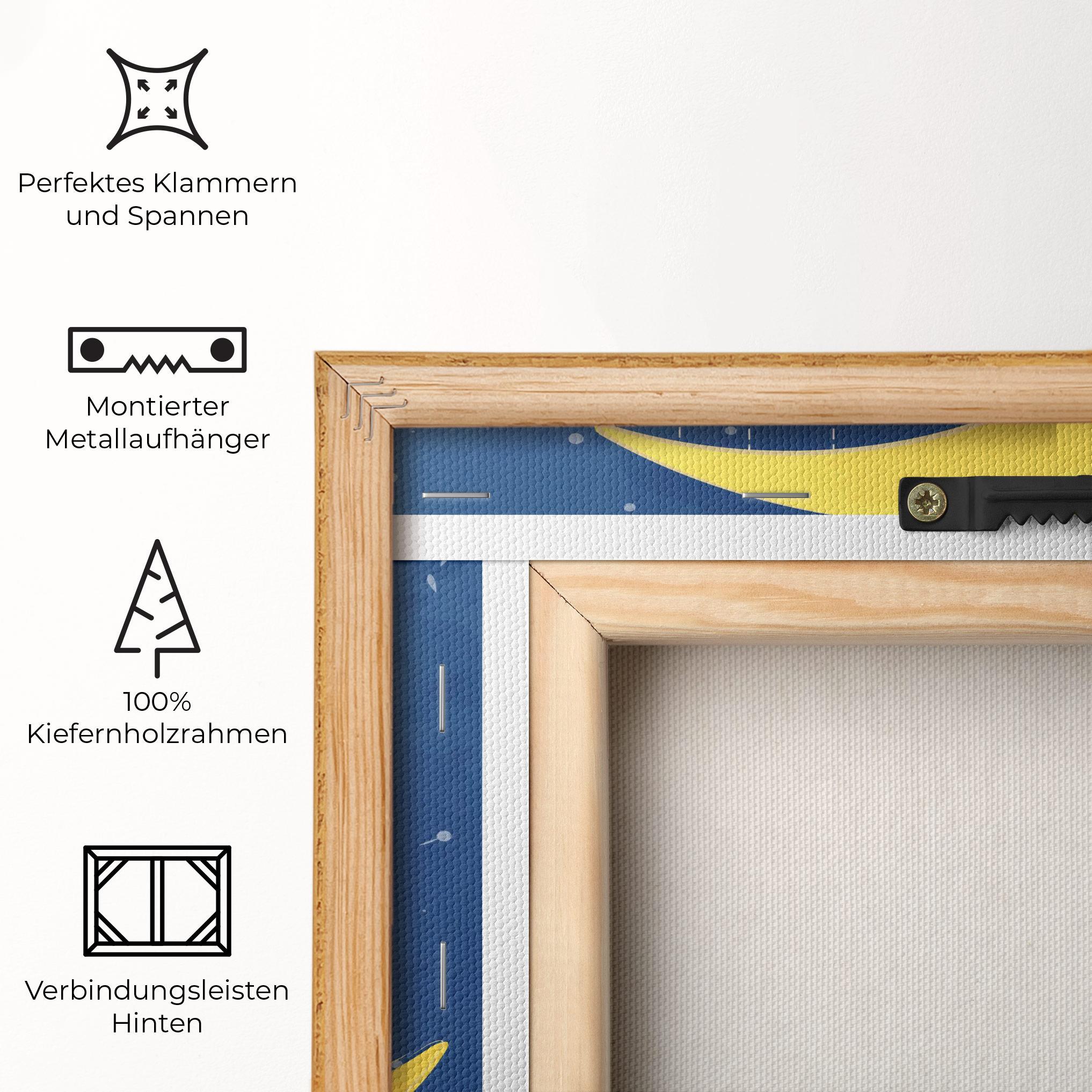 Leinwandbild Cat Moon Star mockup 5