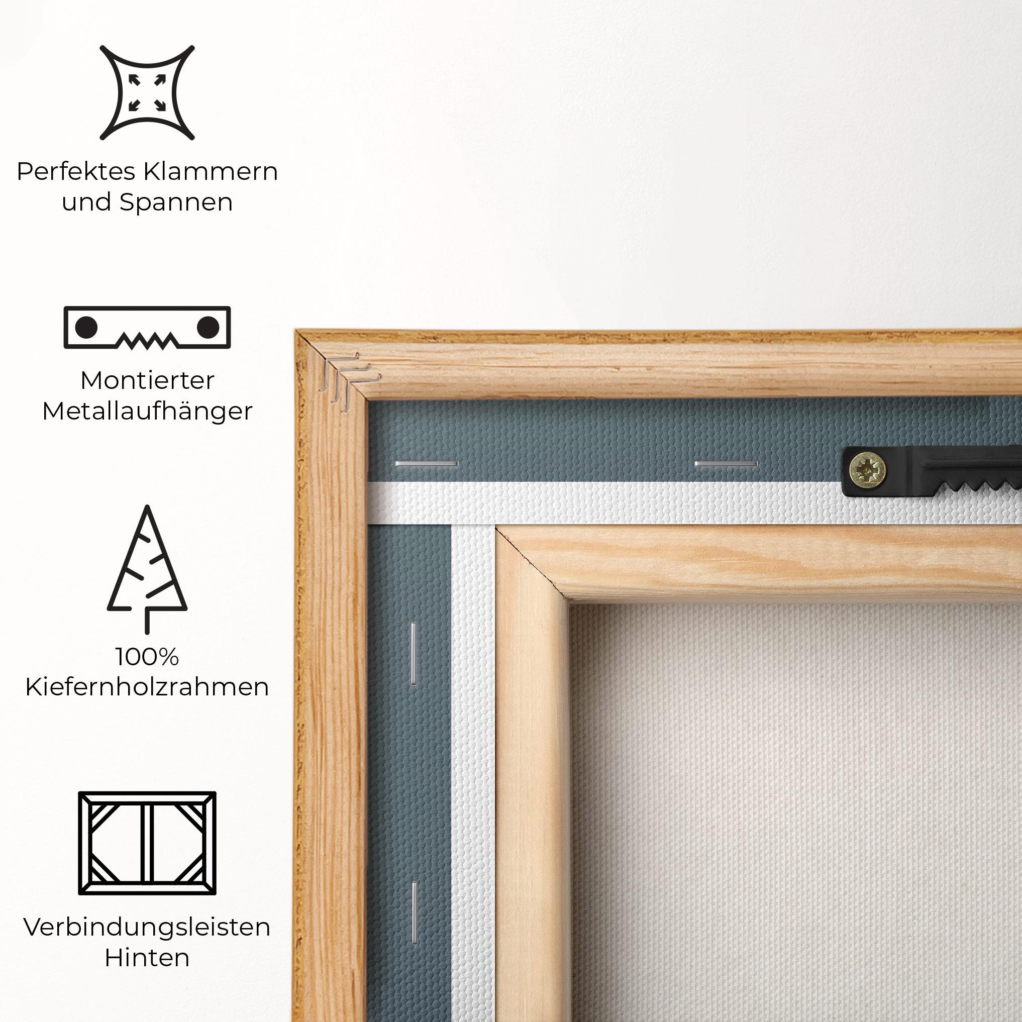 Leinwandbild Cute White Tiger mockup 5