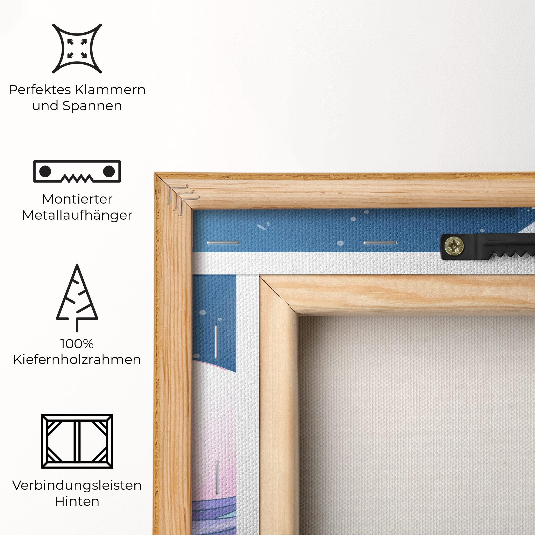 Leinwandbild Moon Unicorn mockup 5