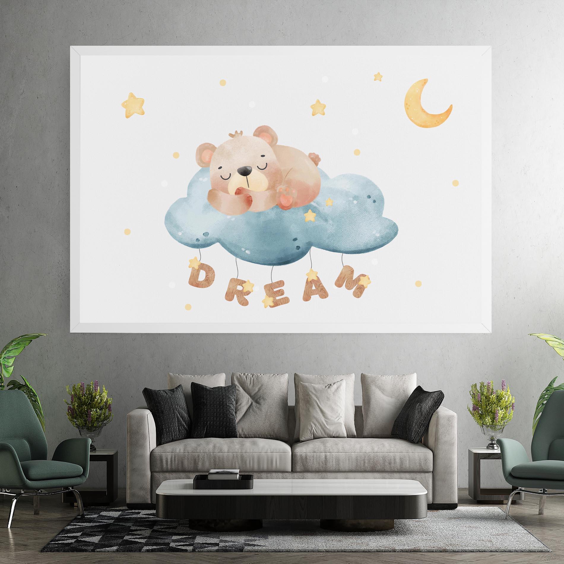Leinwandbild Dream Sleepy Bear mockup 7