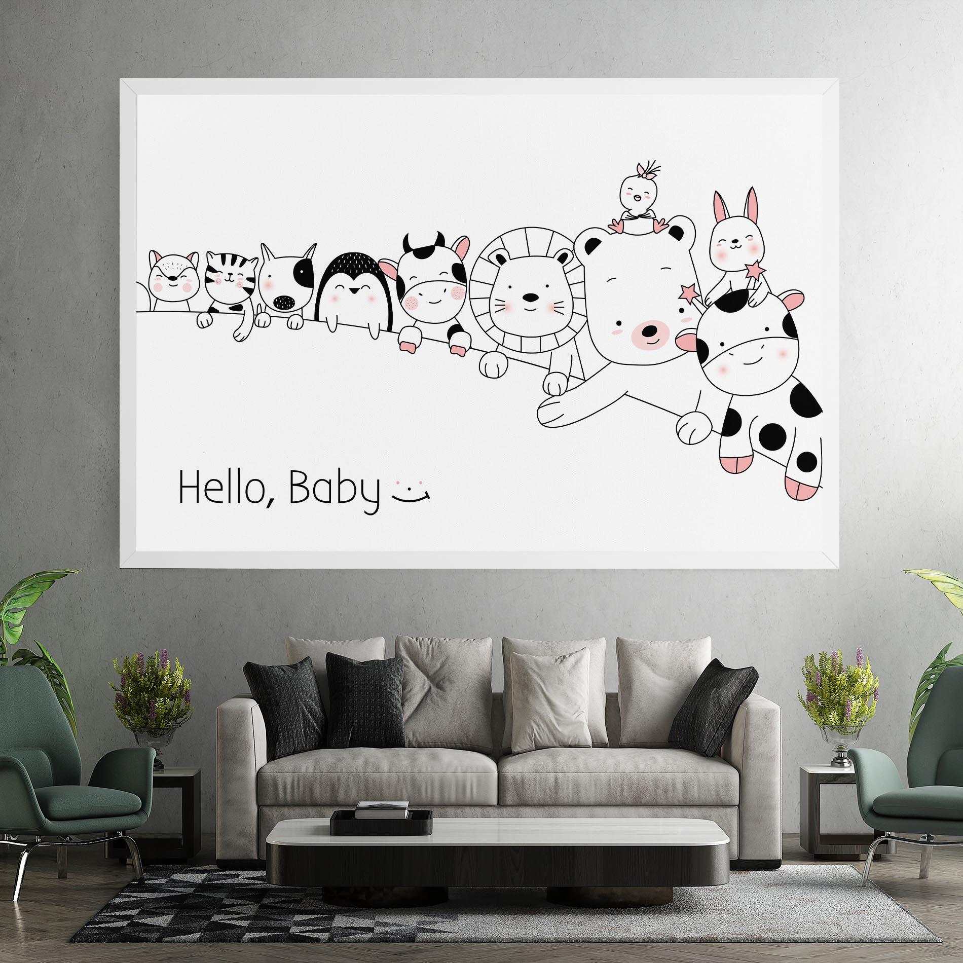 Leinwandbild Hello Baby mockup 7