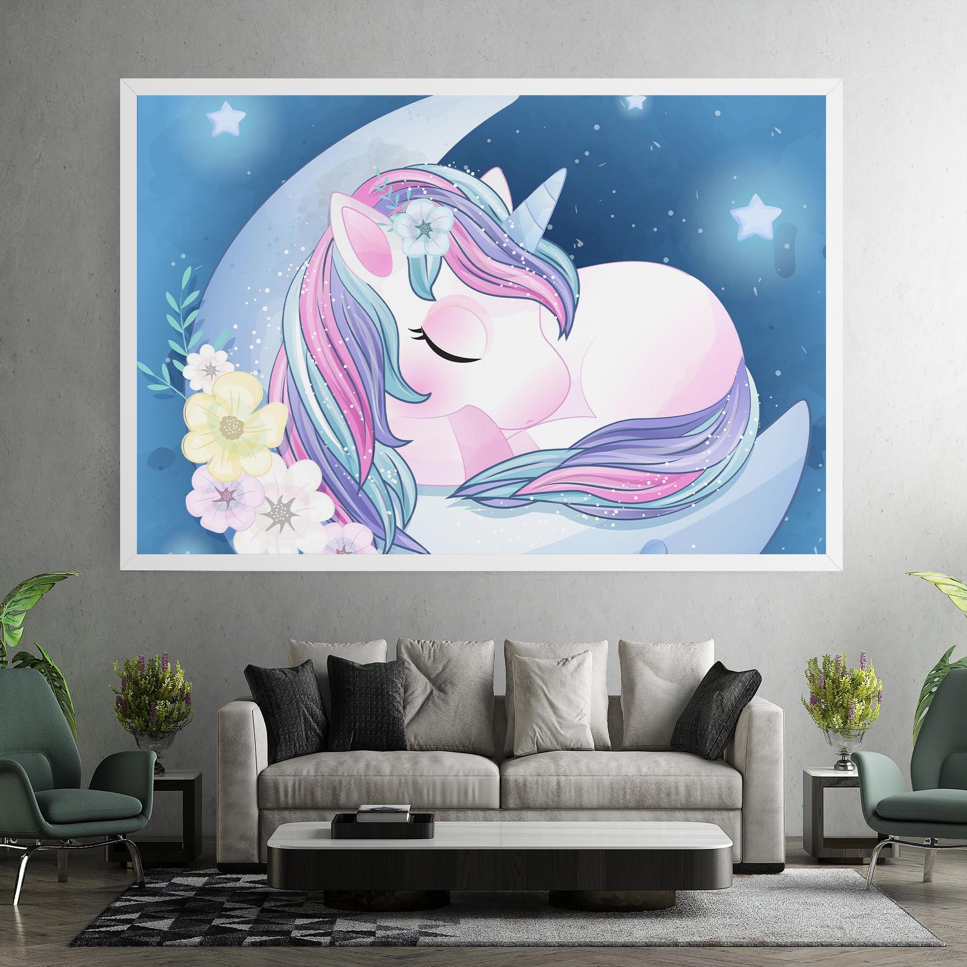Leinwandbild Moon Unicorn mockup 7