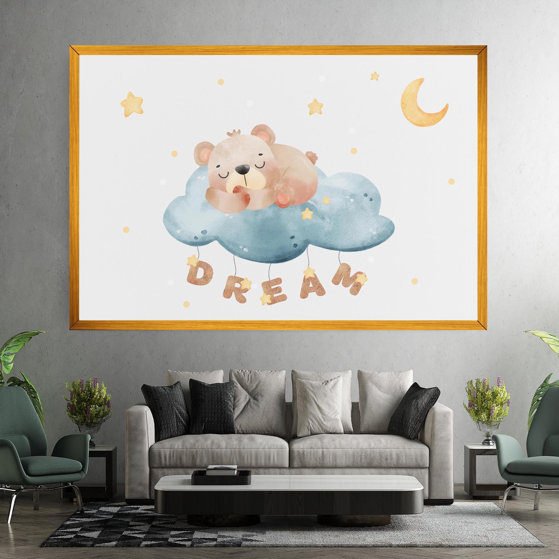 Leinwandbild Dream Sleepy Bear mockup 7