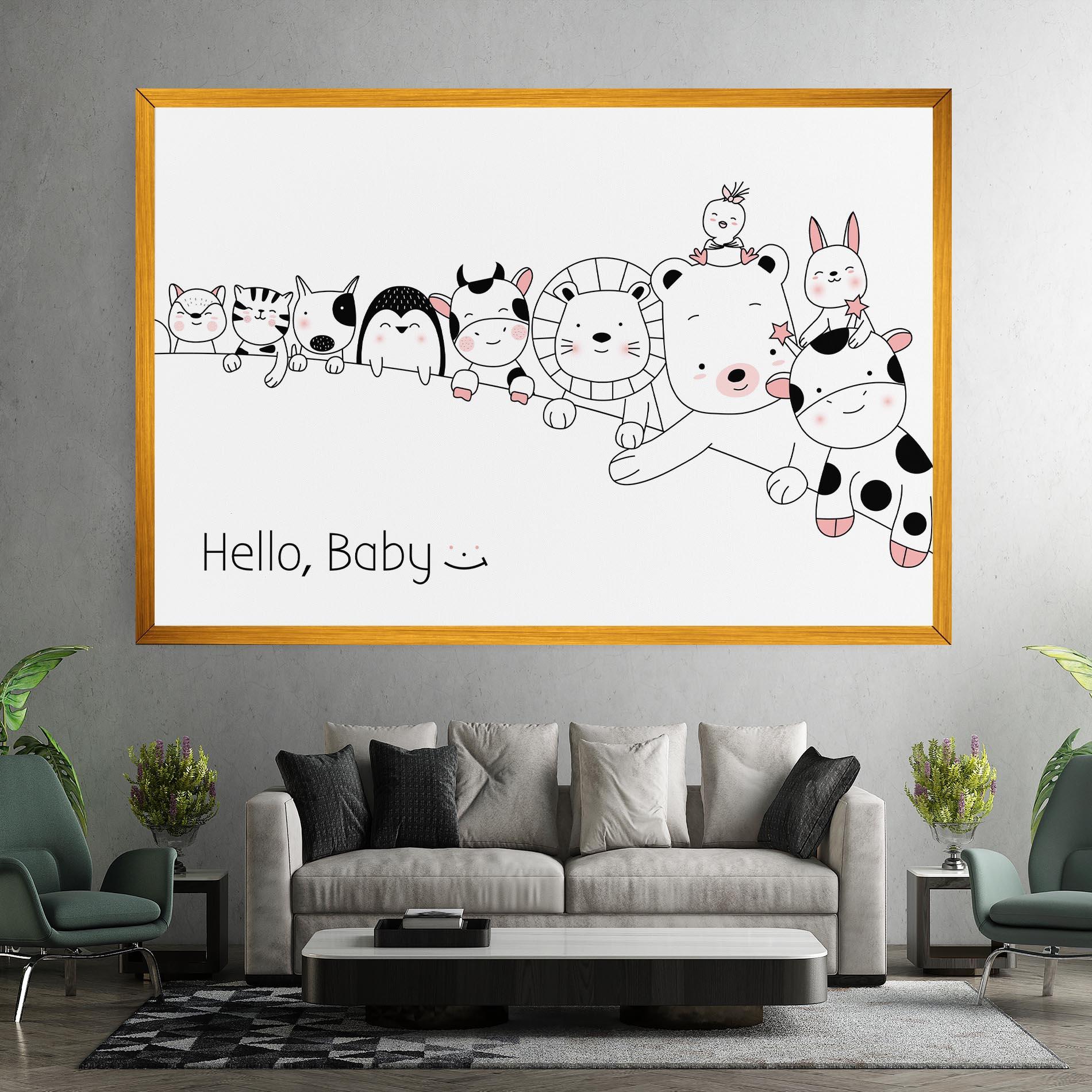Leinwandbild Hello Baby mockup 7