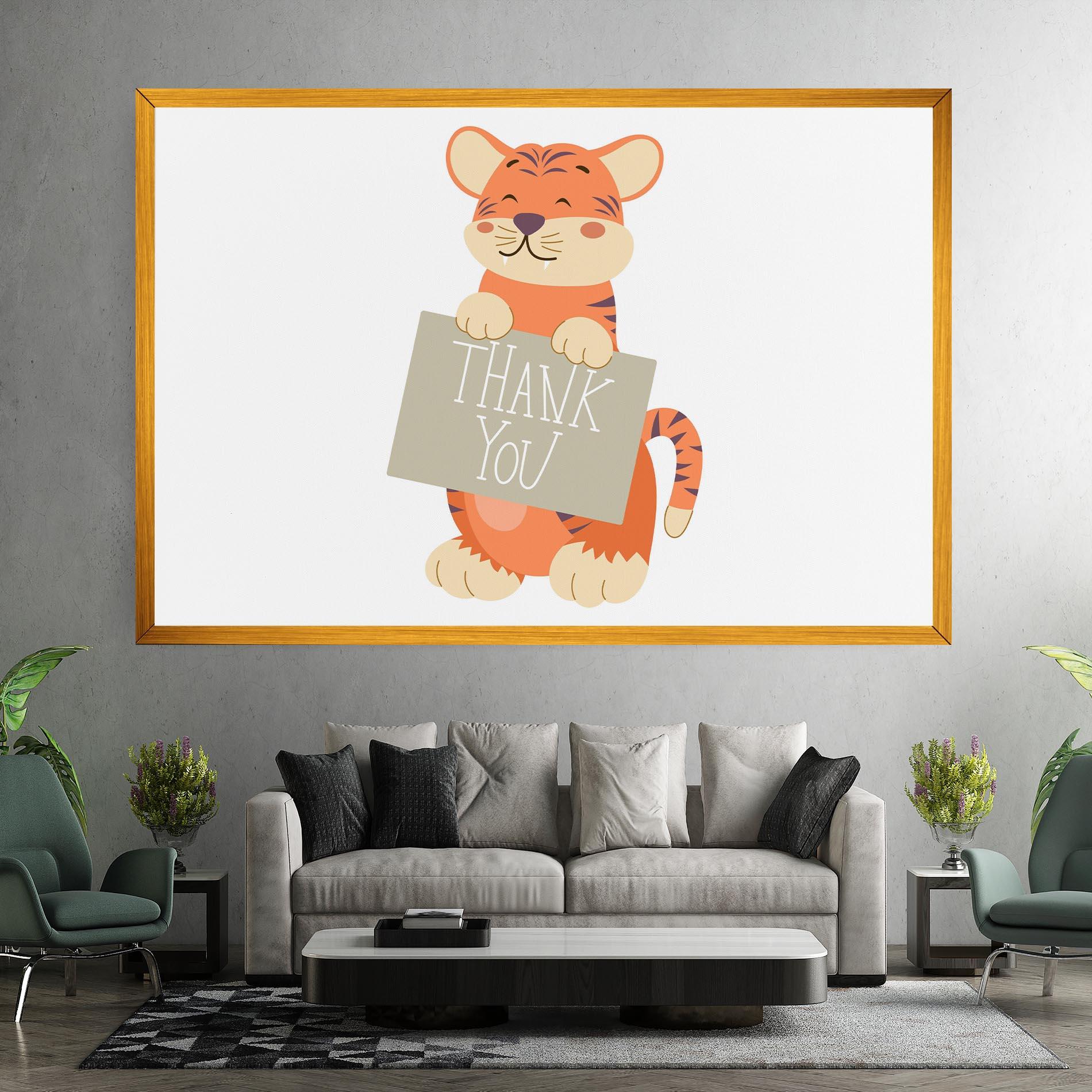 Leinwandbild Tiger Thank U mockup 7