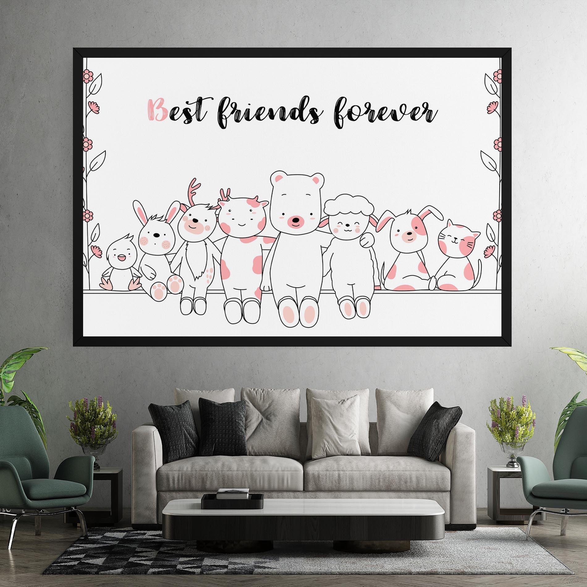 Leinwandbild Friends Forever mockup 7