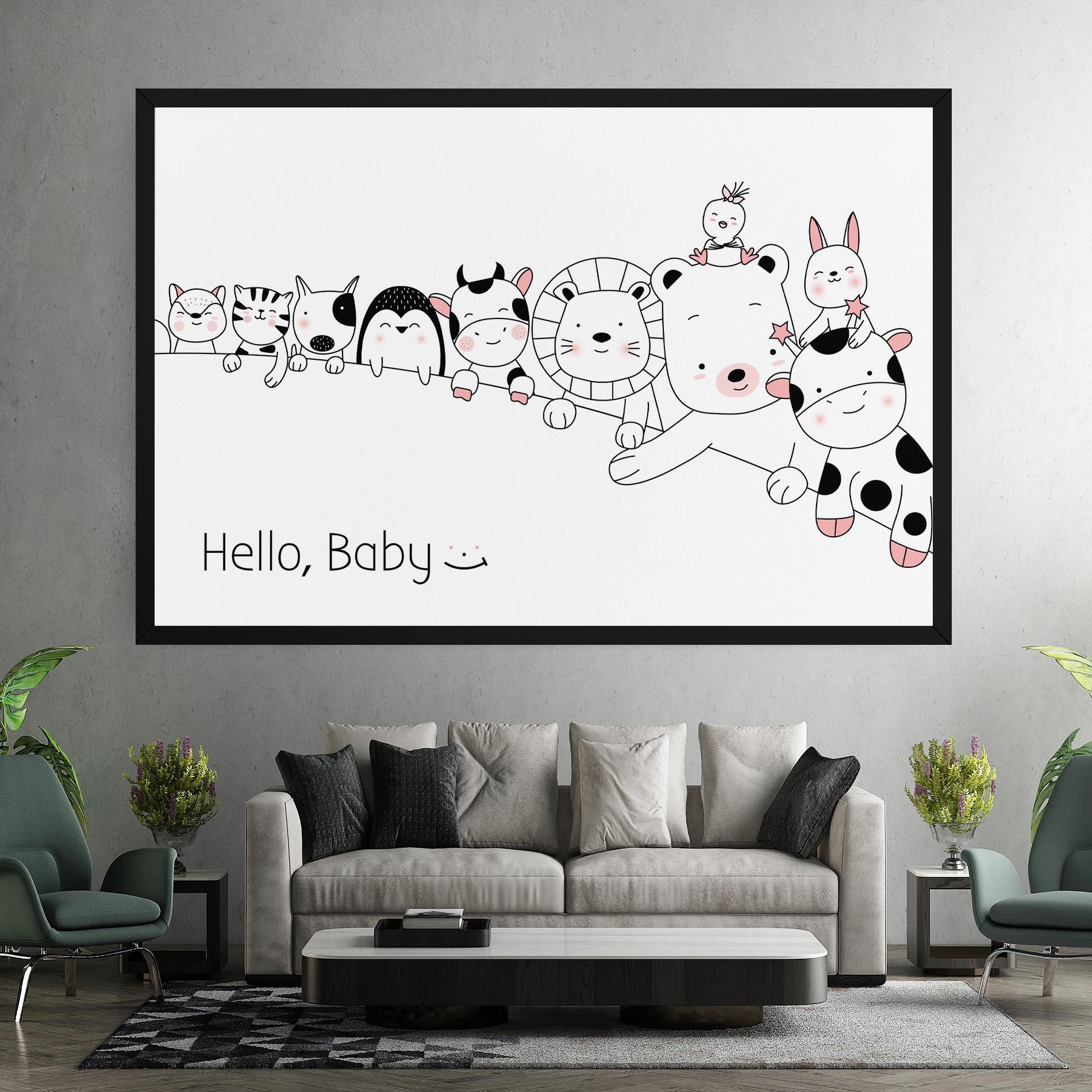 Leinwandbild Hello Baby mockup 7
