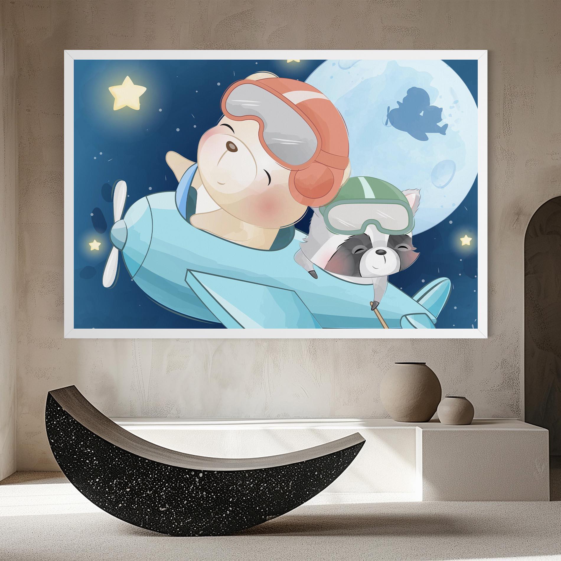 Leinwandbild Bear Flying Star mockup 8