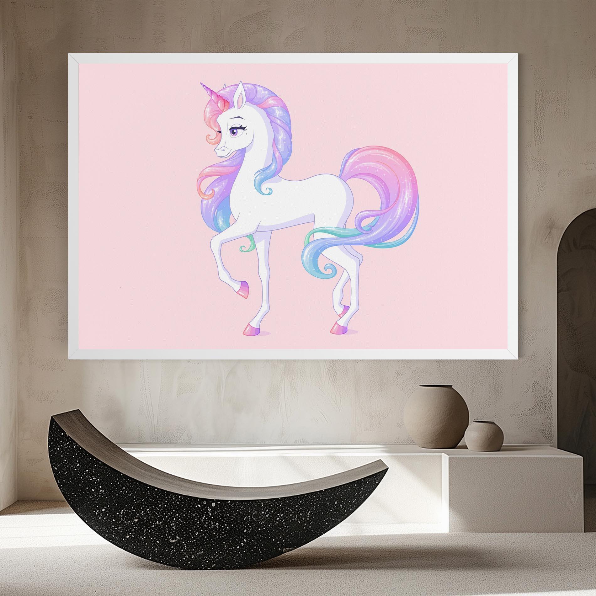 Leinwandbild Beautiful Unicorn mockup 8