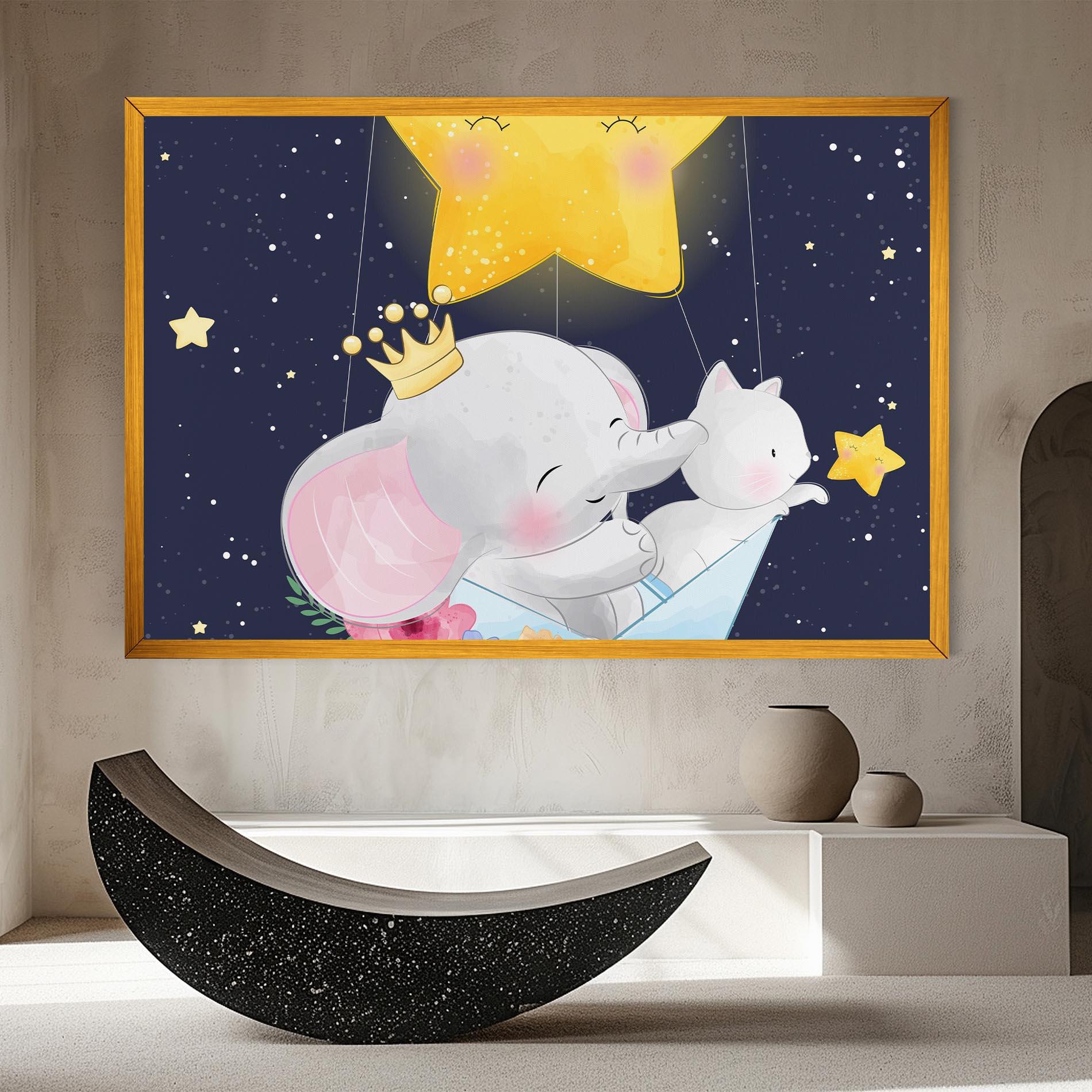 Leinwandbild Elephant Cat mockup 8