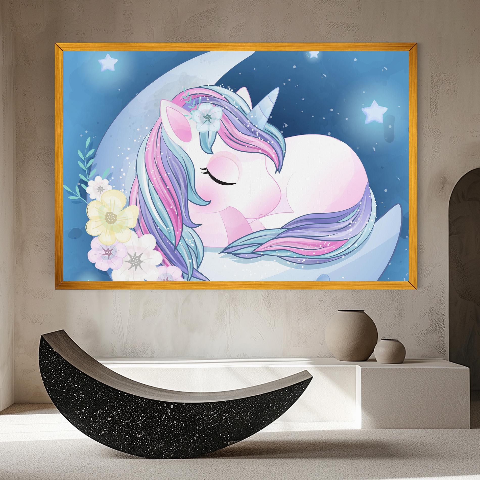 Leinwandbild Moon Unicorn mockup 8
