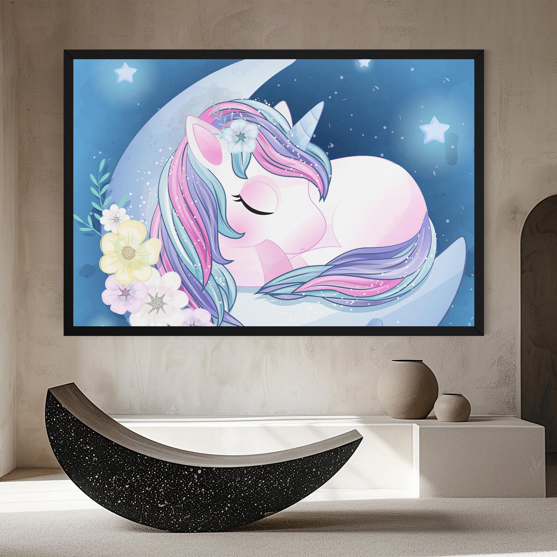 Leinwandbild Moon Unicorn mockup 8