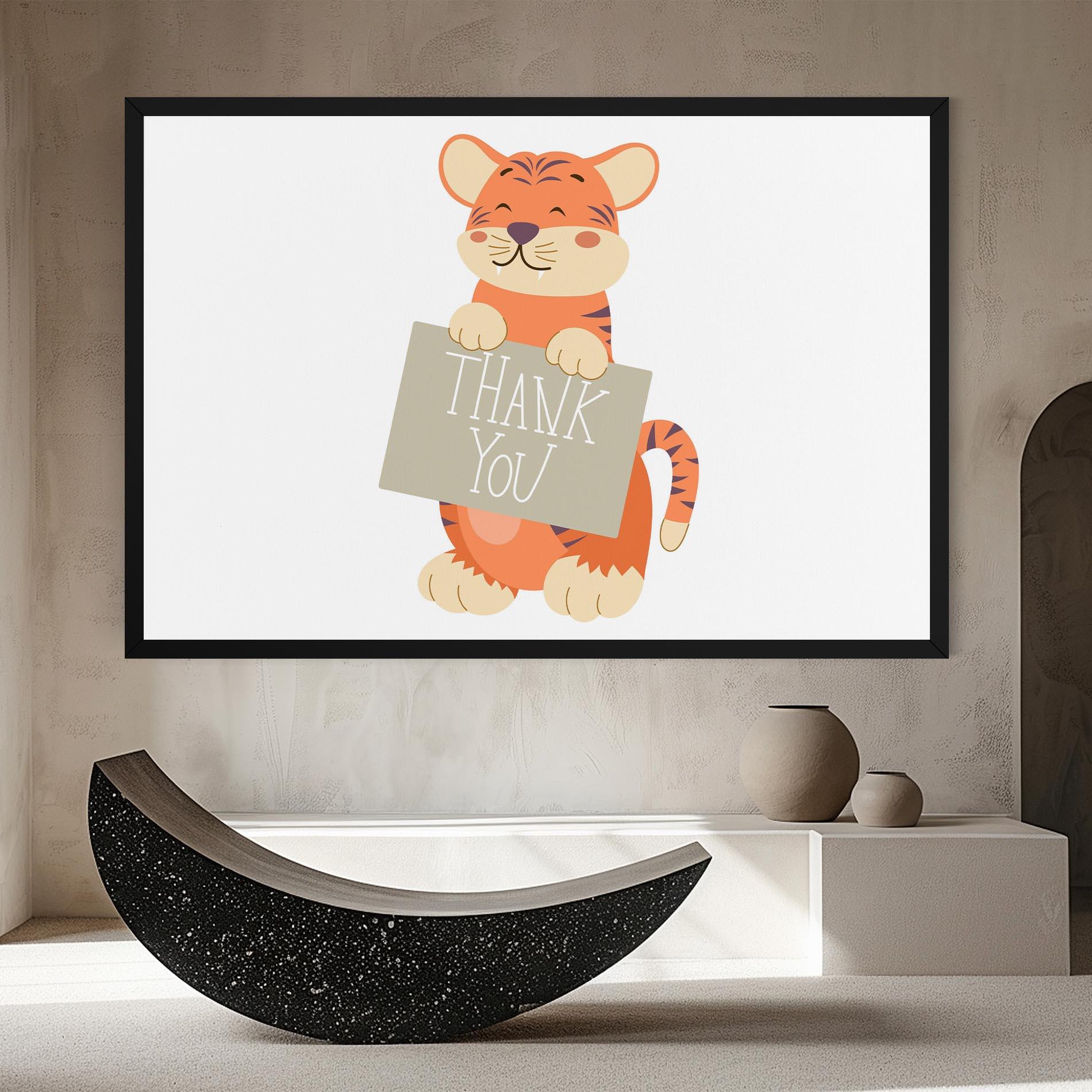 Leinwandbild Tiger Thank U mockup 8