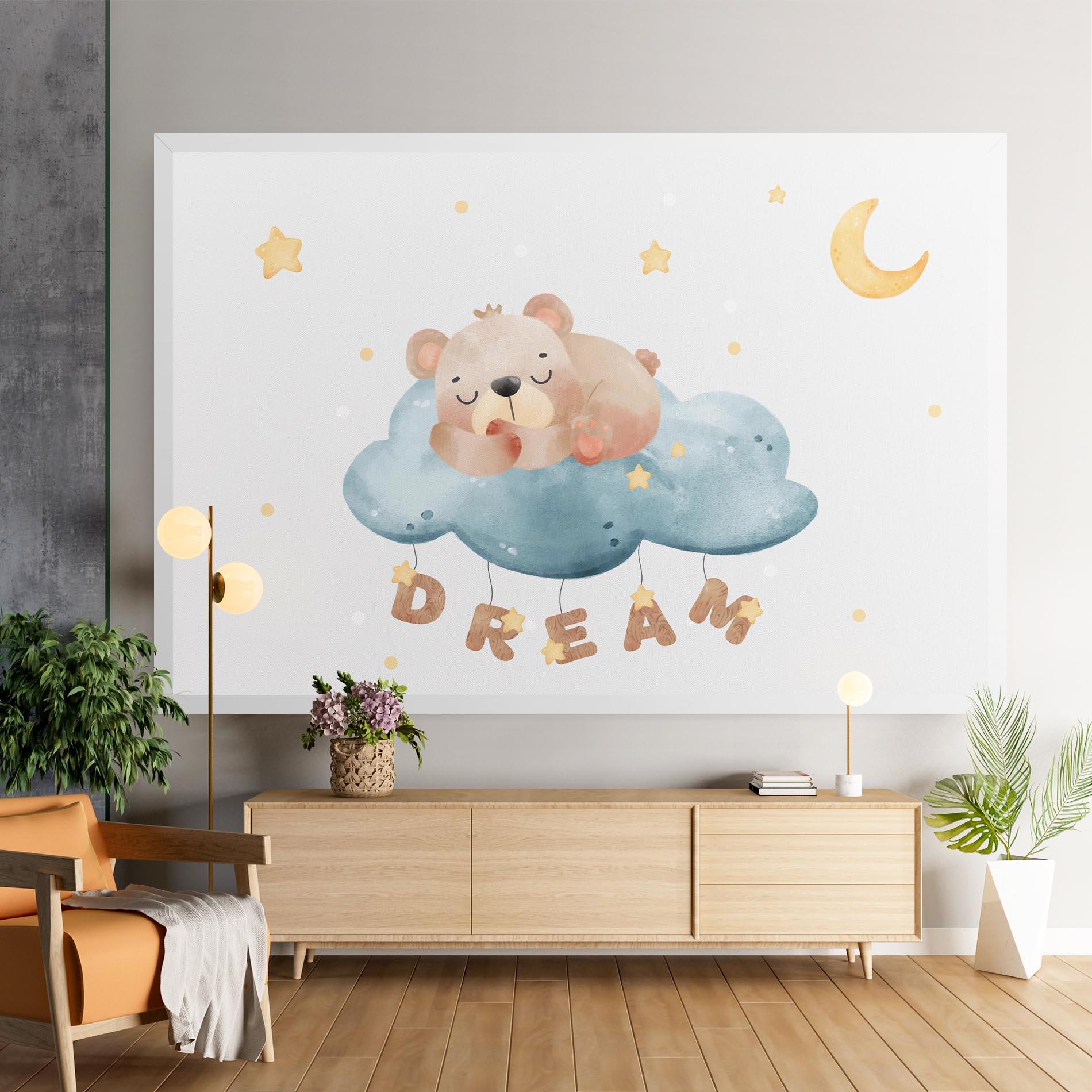 Leinwandbild Dream Sleepy Bear mockup 9