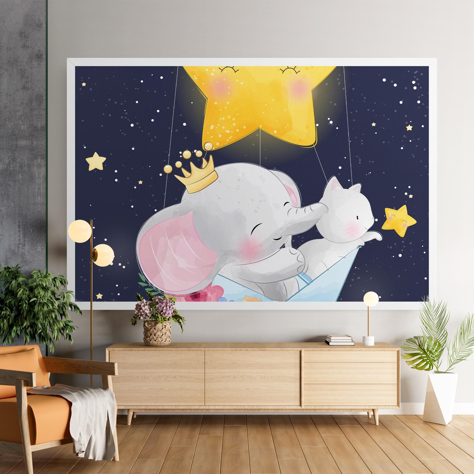 Leinwandbild Elephant Cat mockup 9