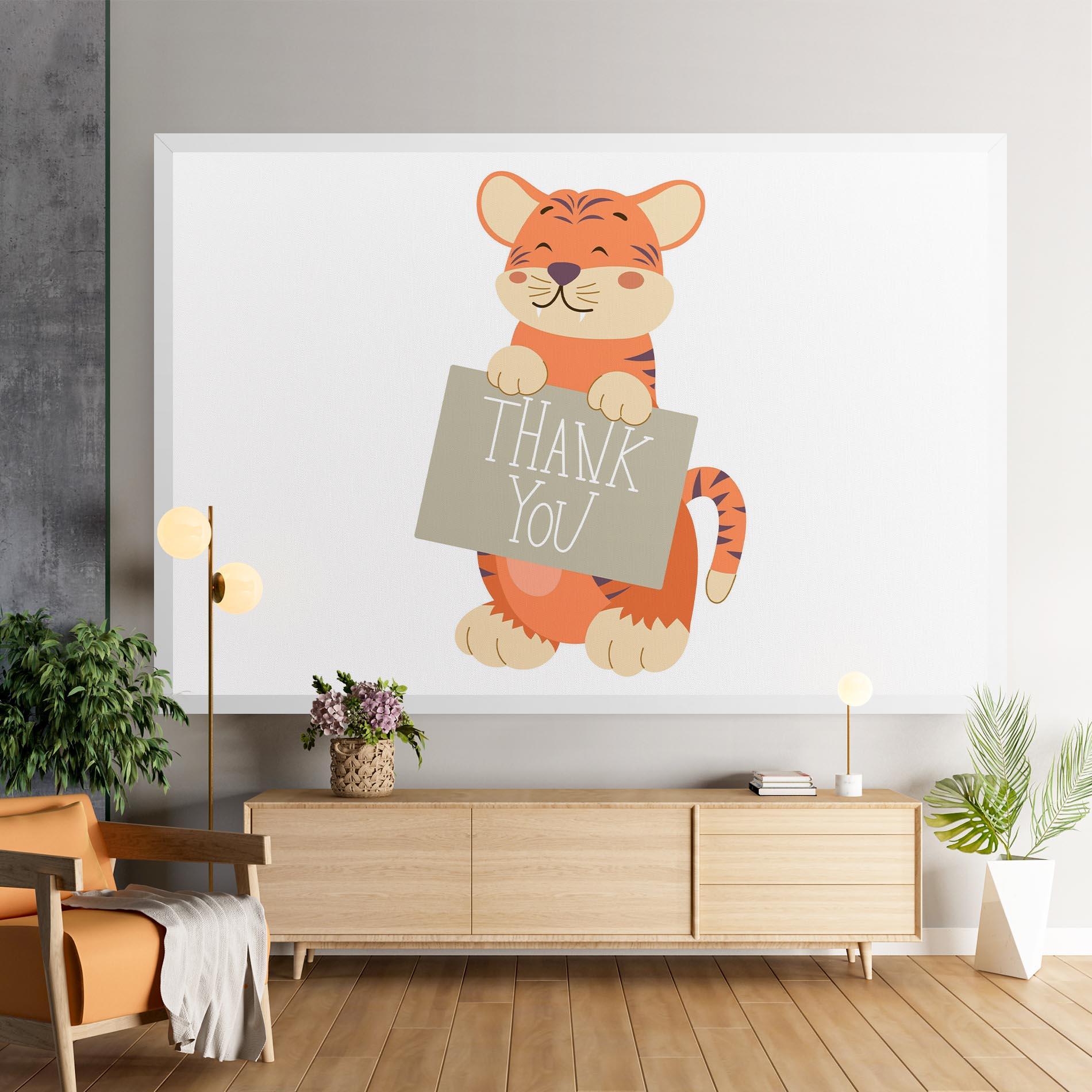 Leinwandbild Tiger Thank U mockup 9