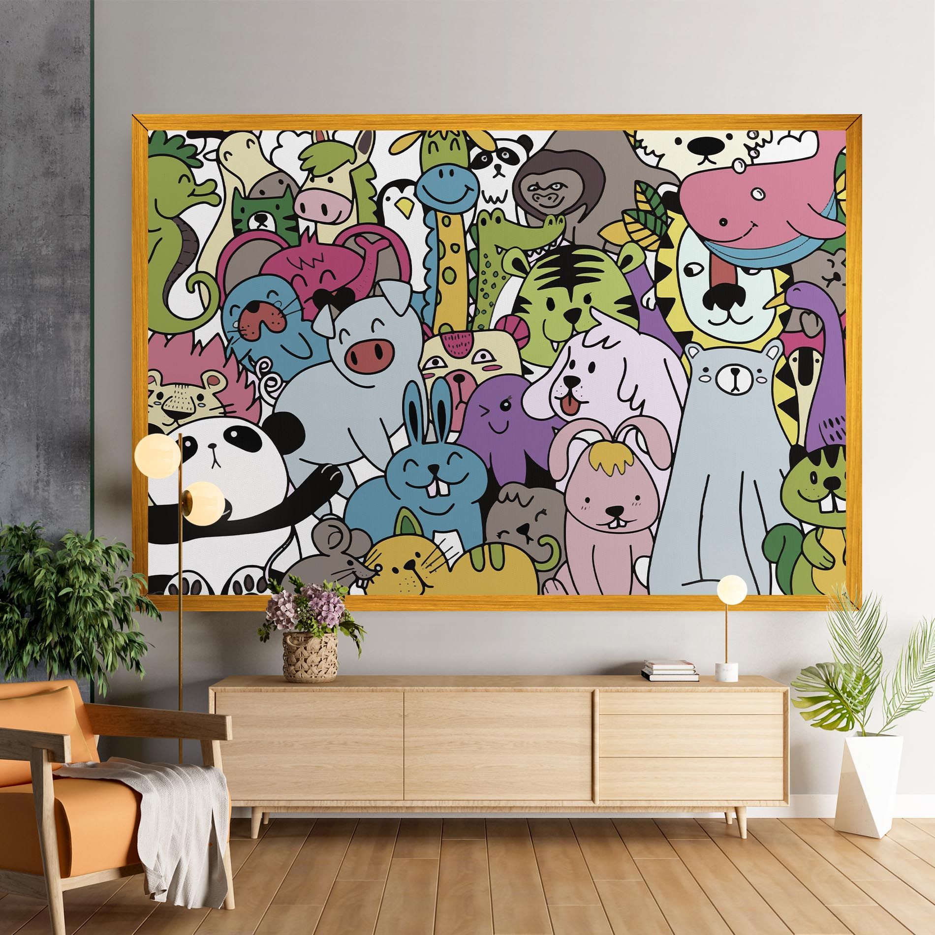 Animals Cartoon mockup 9