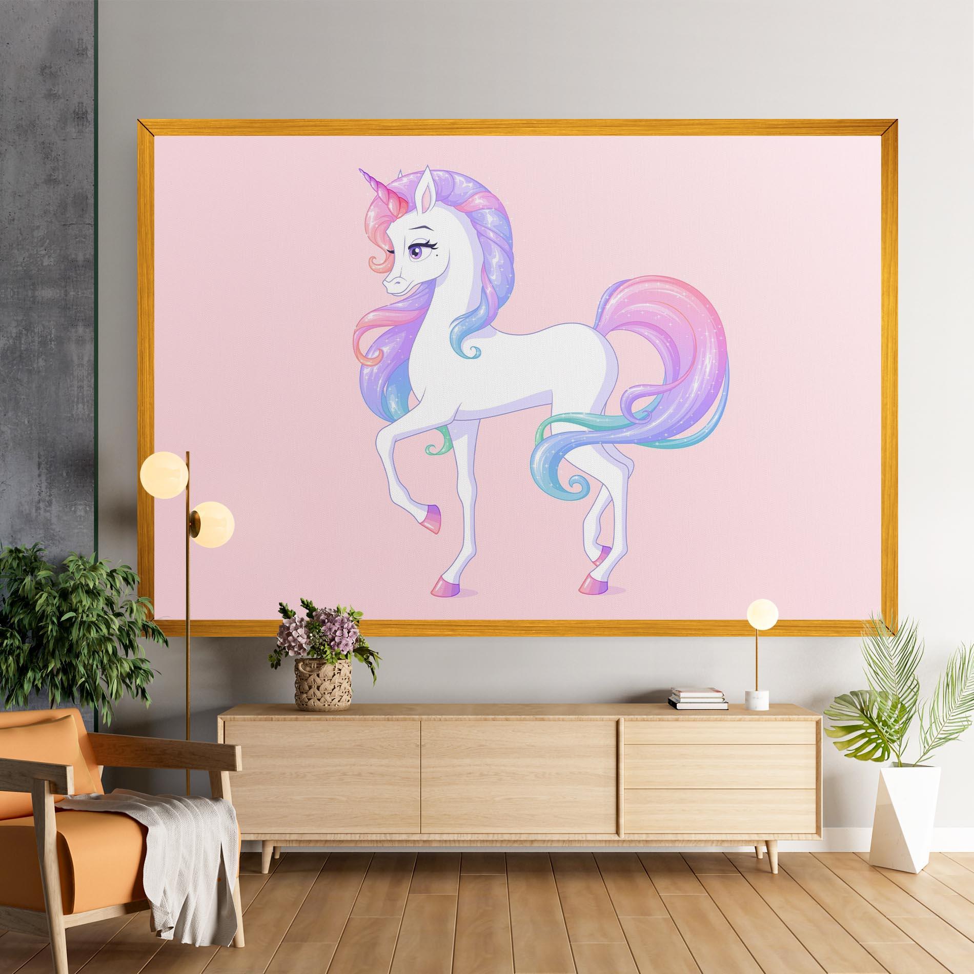 Leinwandbild Beautiful Unicorn mockup 9
