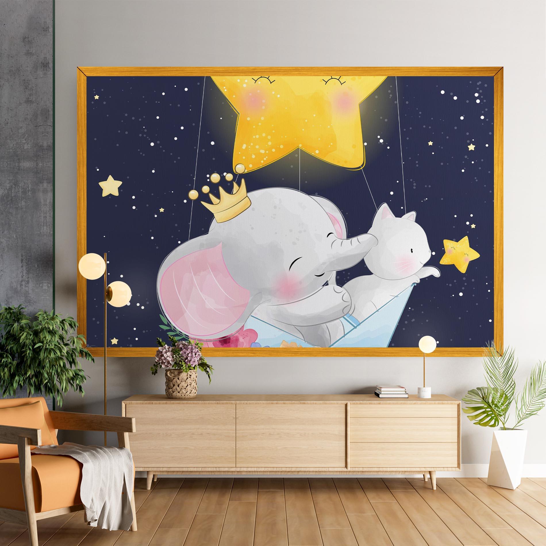 Leinwandbild Elephant Cat mockup 9